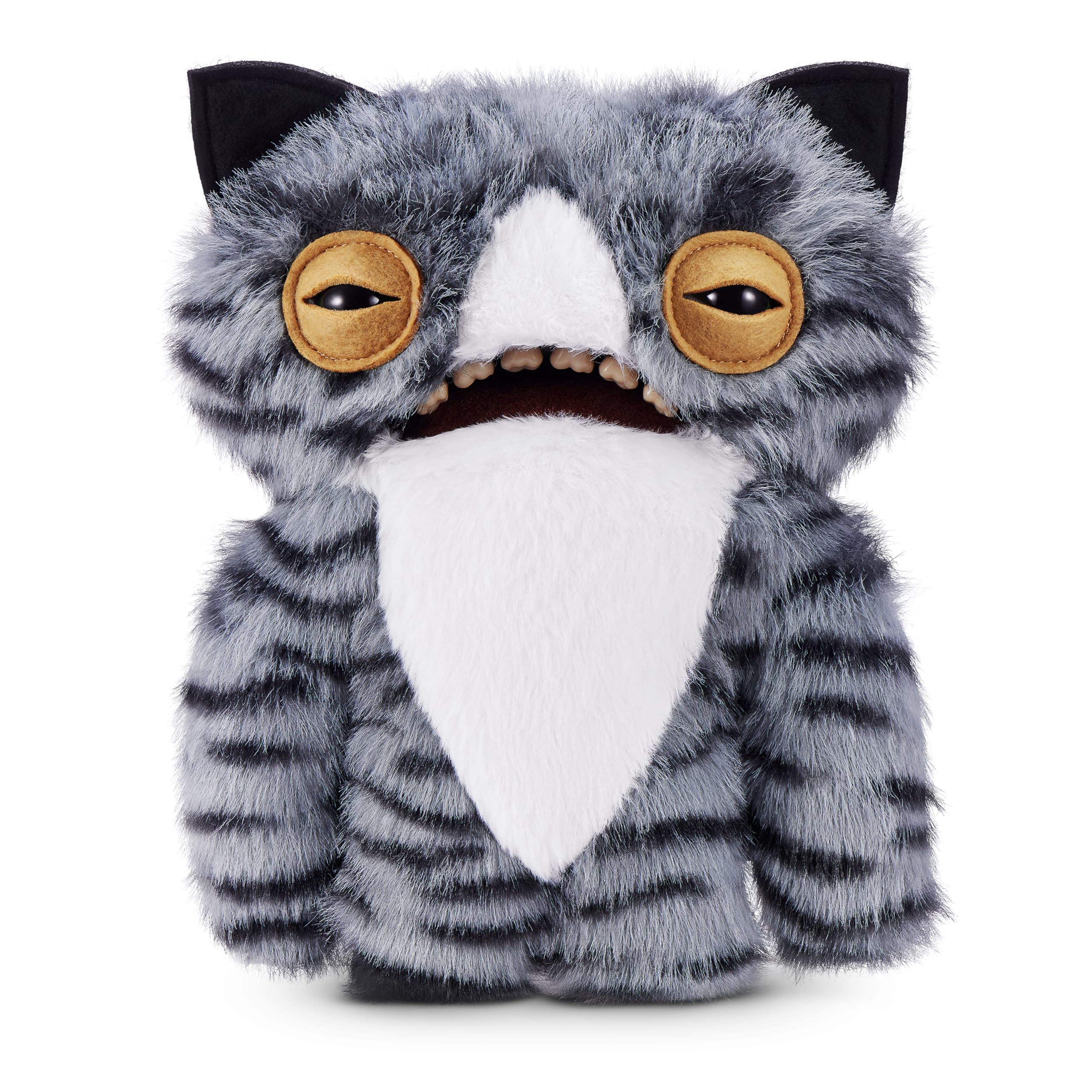 Fuggler Alley Cats 9-Inch Plush Toy (Wide Eyed Cat) by ZURU | Polyester | Ages 4+