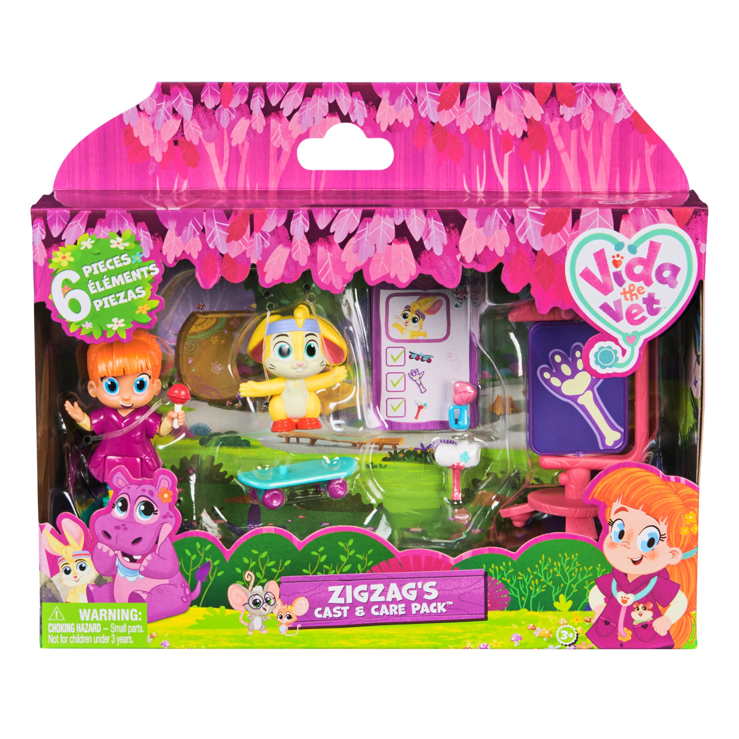 Vida the Vet Zig Zag’s Cast & Care Pack with 2 Figures and 5 Accessories | Ages 3+