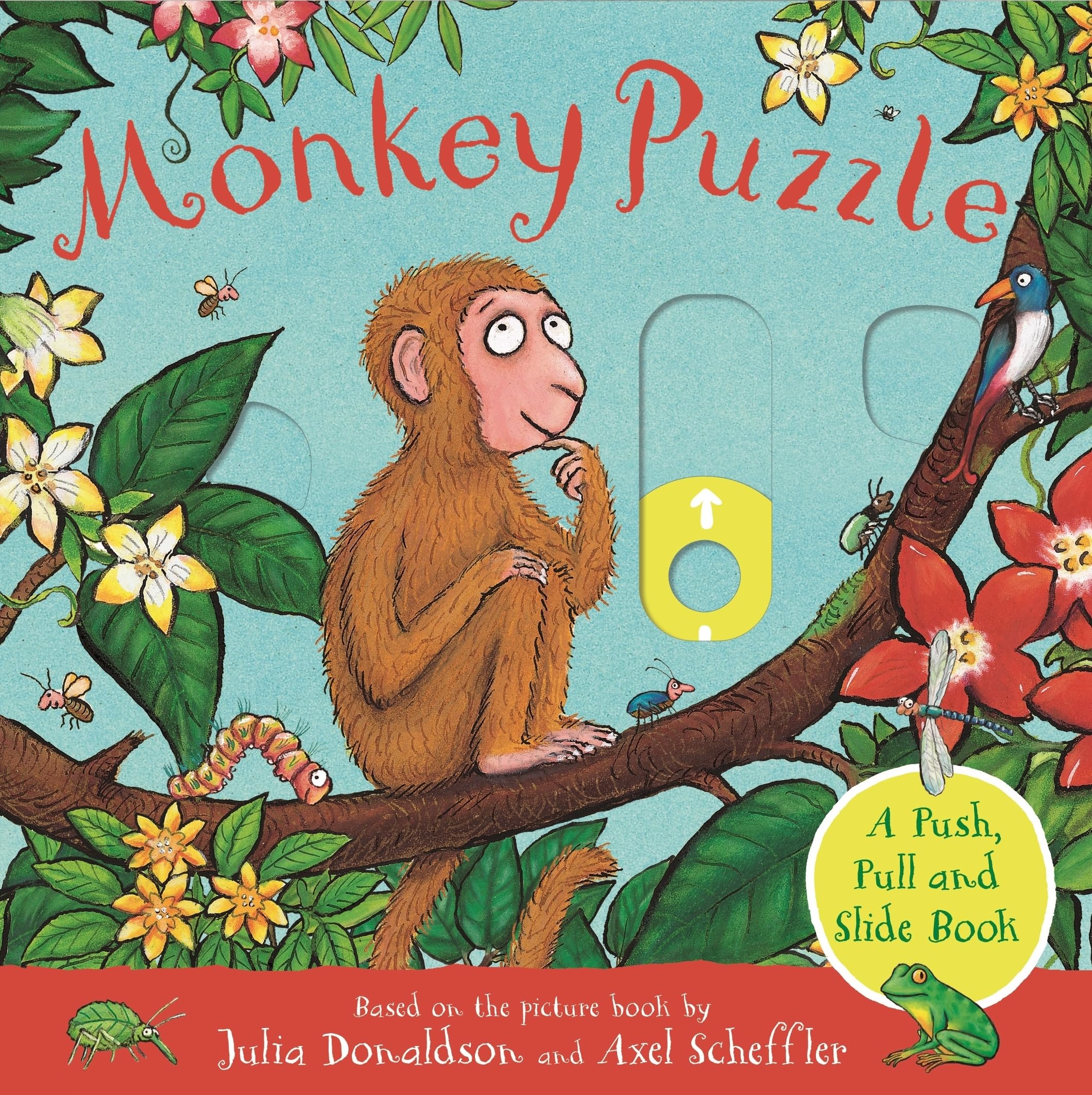 MACMILLAN Monkey Puzzle: A Push, Pull and Slide Board Book | Ages 1-3