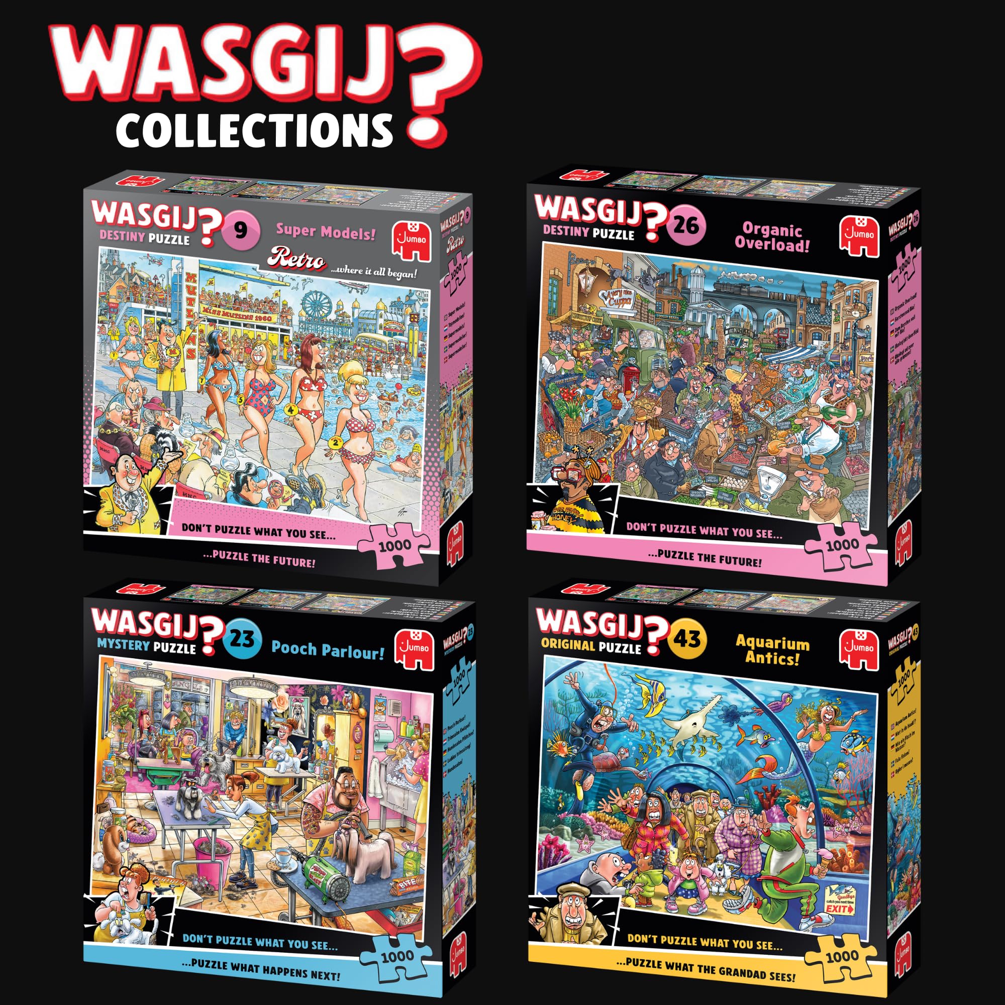 Wasgij Retro Destiny 9, Super Models - Unique 1000 Piece Jigsaw Puzzle for Unisex Adult 3
