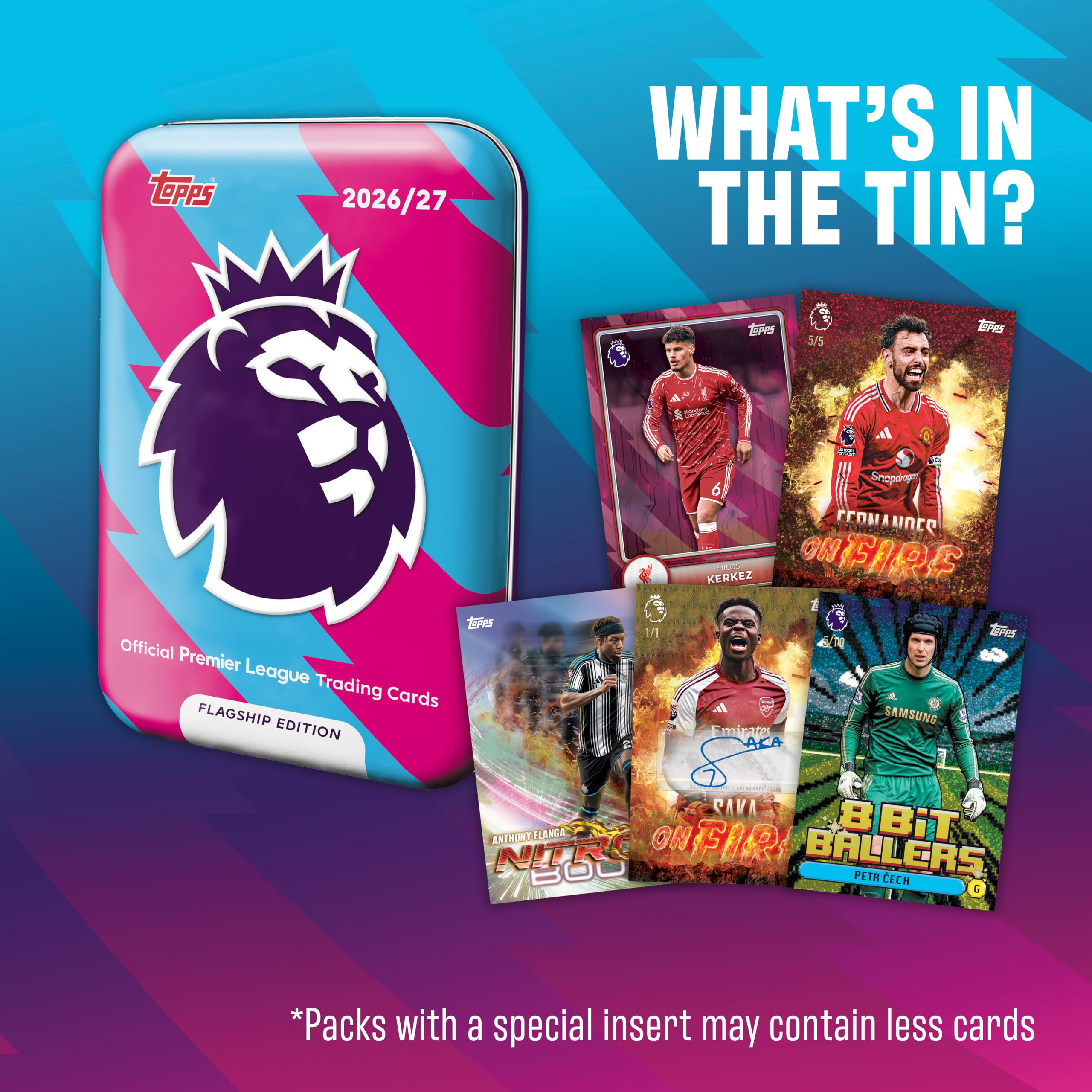 Topps Premier League 2026/27 Mega Tin 1 Trading Card Pack - Includes 40 Cards 7