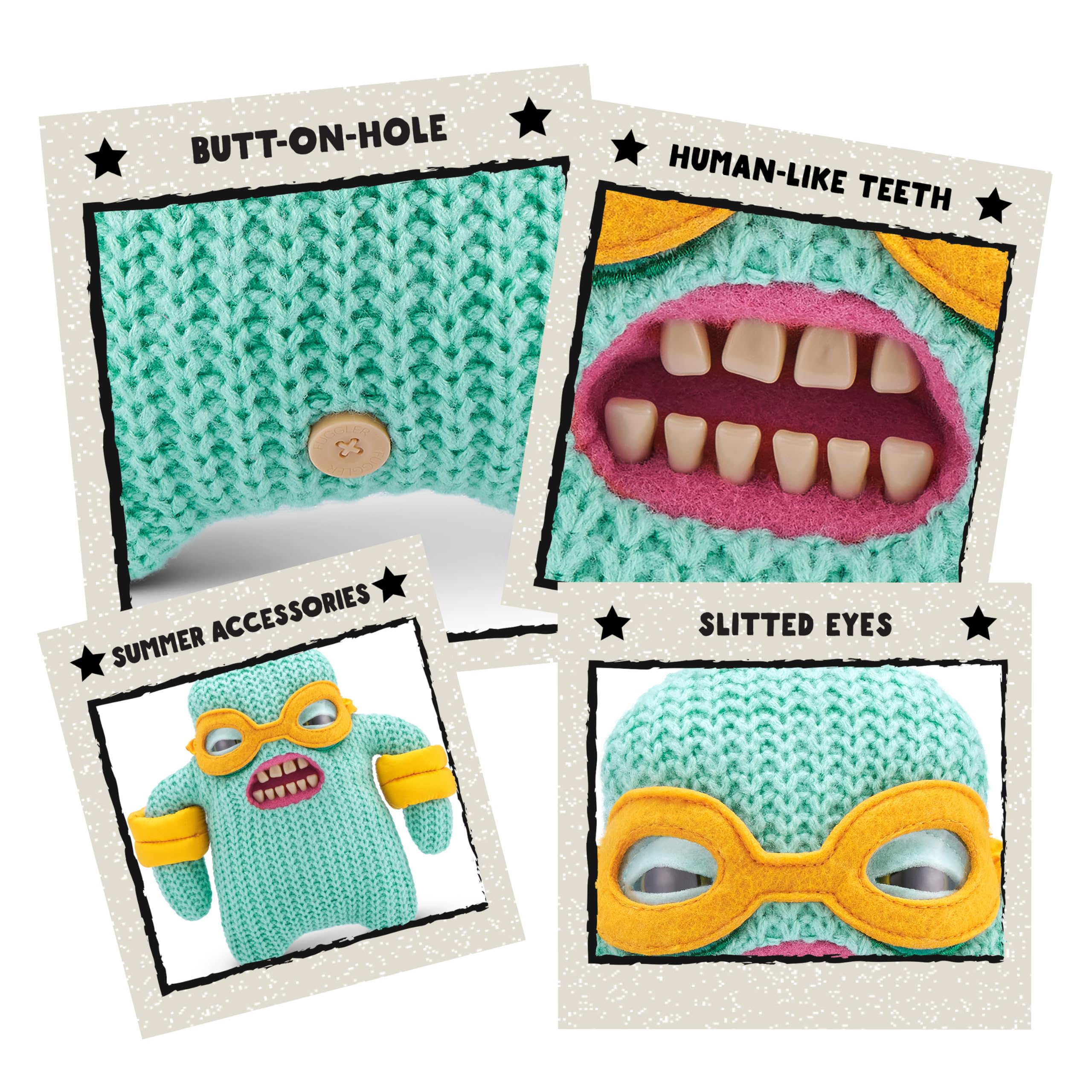 Fuggler Vacay Vibes - Mr Needles Mint Plush Collectible Toy, 9" 7