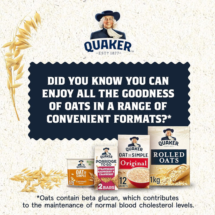 Quaker Oat So Simple Golden Syrup Porridge Pots, 57g (Pack of 8)
