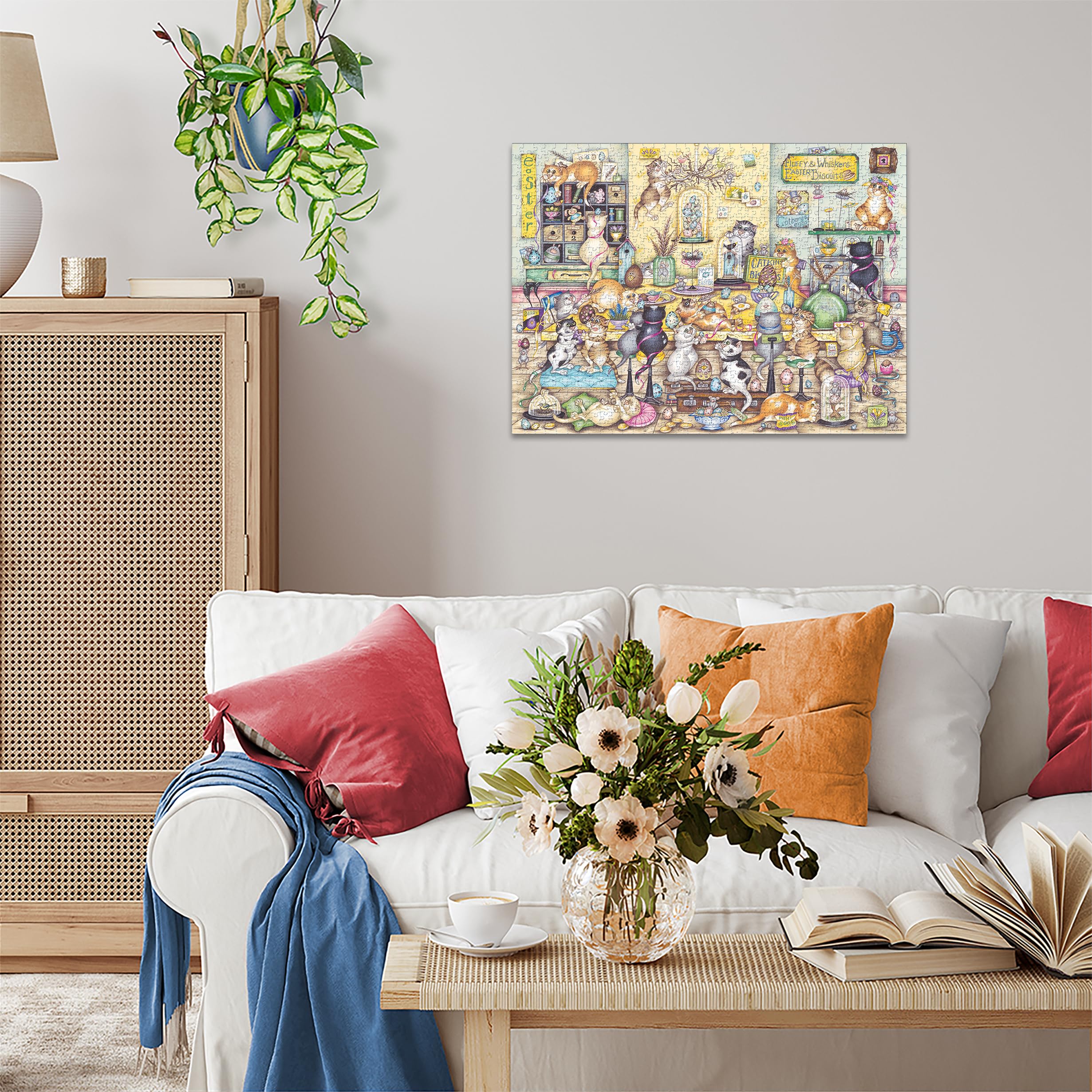 Ravensburger Linda Jane Smith Crazy Cats No.20: Easter Eggstravaganza 1000 Piece Jigsaw Puzzle 5