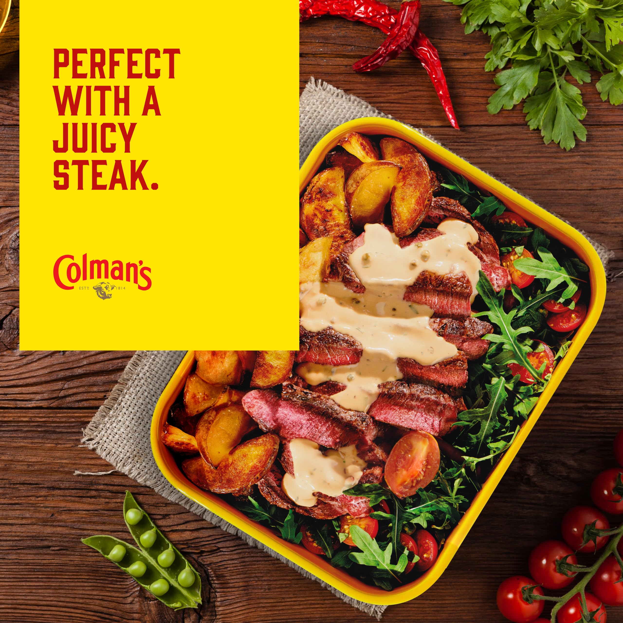 Colman's Classic Comforts Pepper Sauce Mix for Steak | Vegetarian | 4 Servings 6