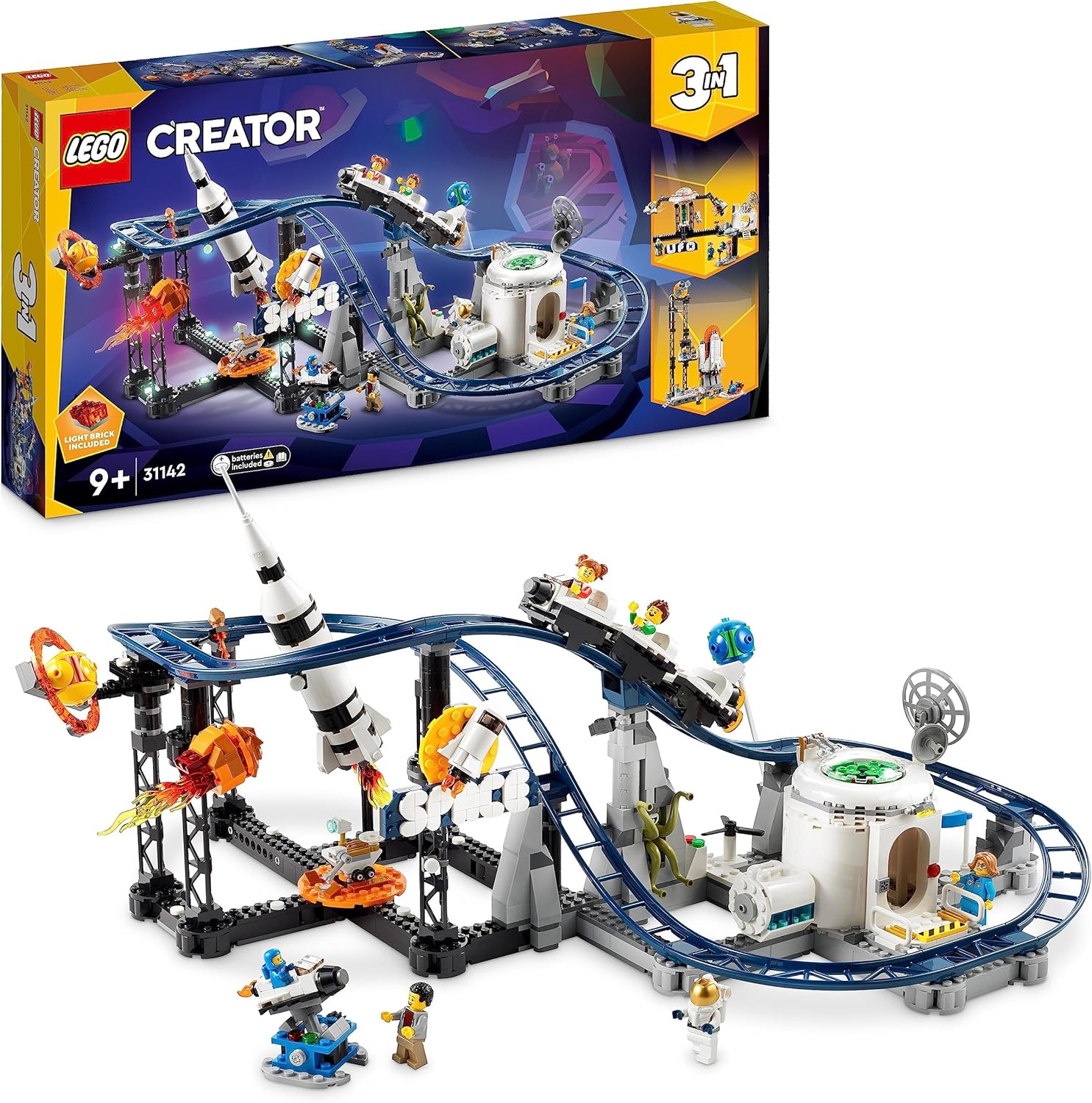 LEGO Creator 3in1 Space Roller Coaster Set - 874-Piece Building Toy for Ages 9+ 1