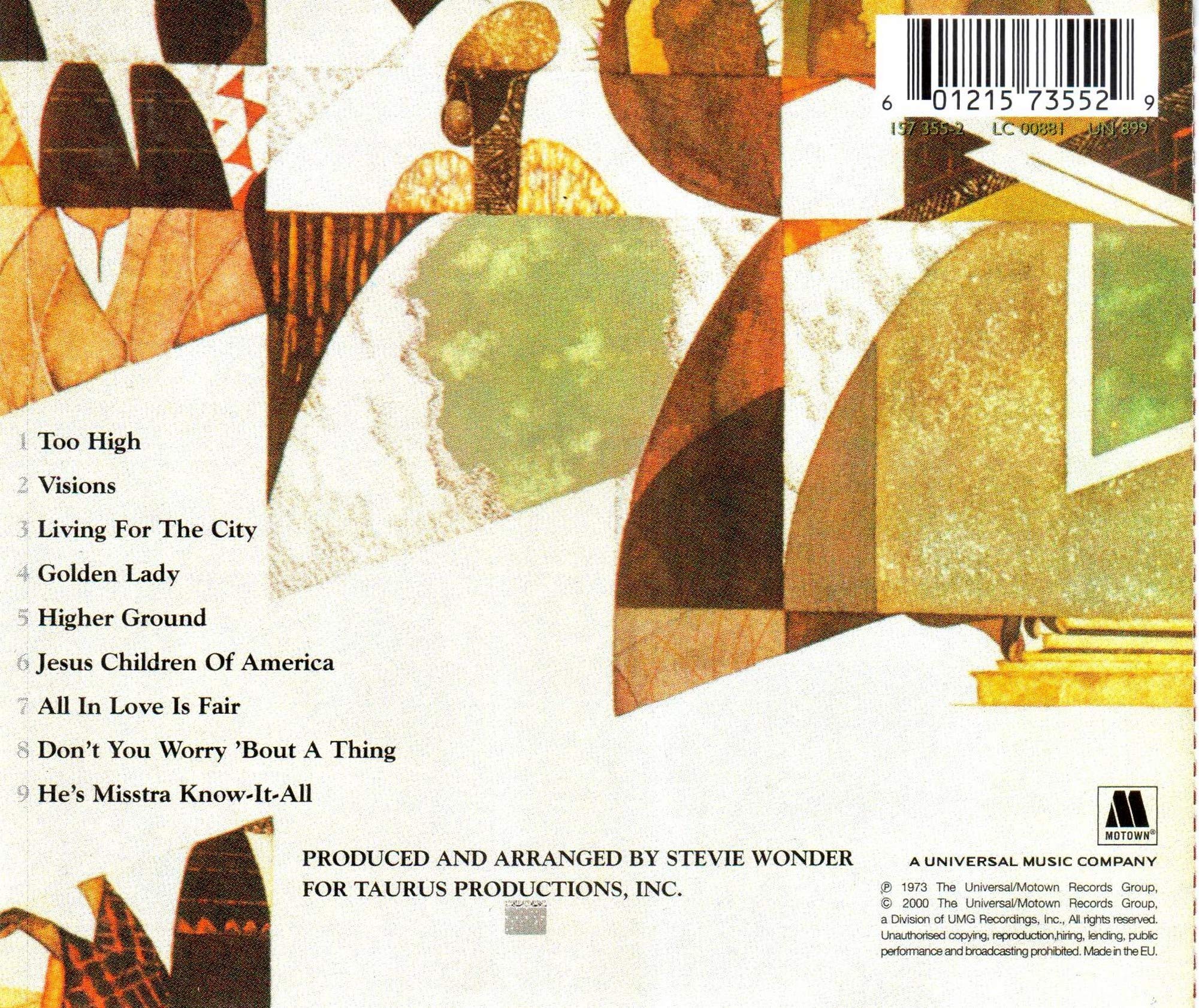 Stevie Wonder - Innervisions [audioCD]