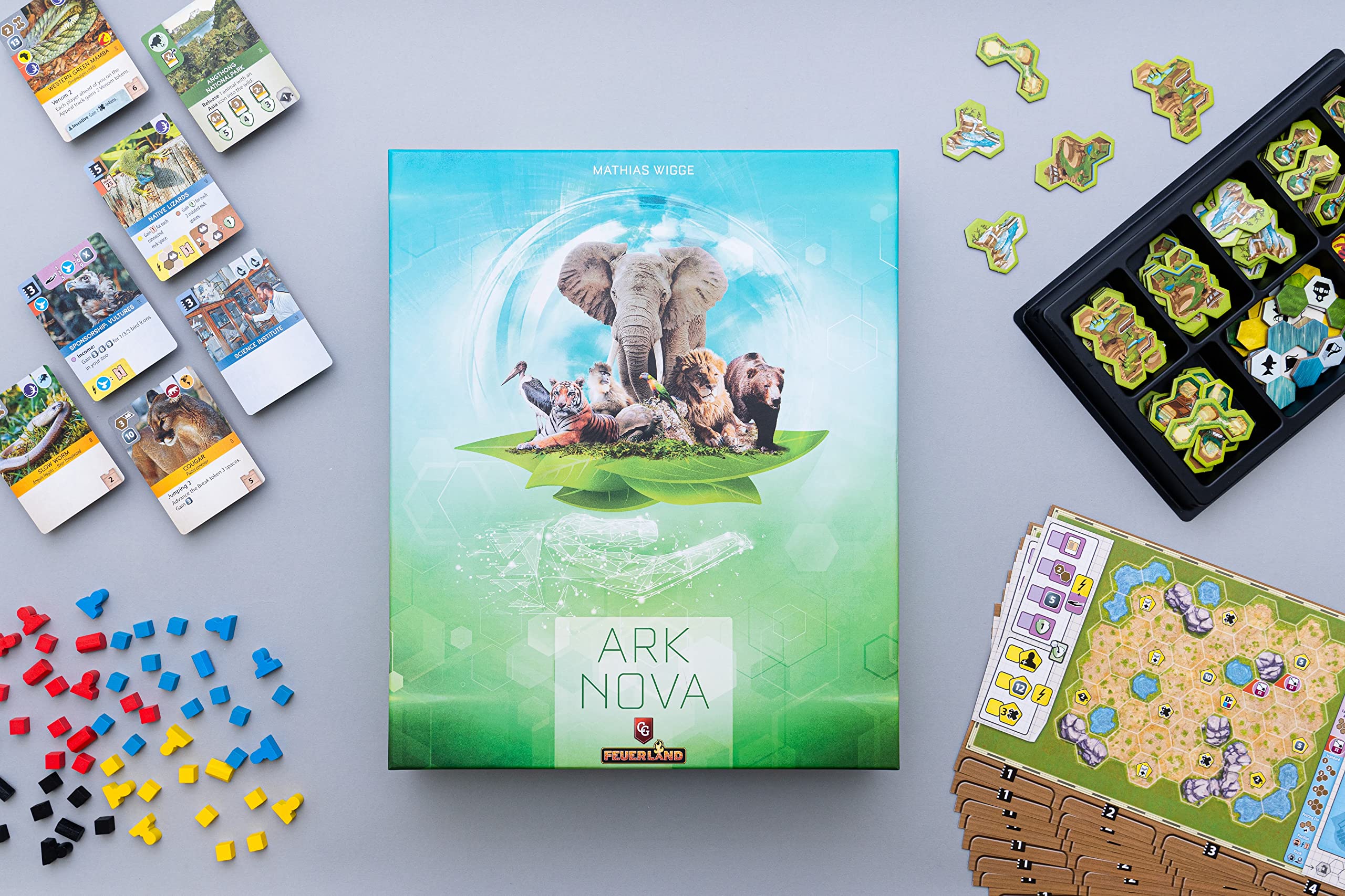 Capstone Games Ark Nova Board Game | Ages 14+ | 1-4 Players | 90-150 Minutes Playing Time 2