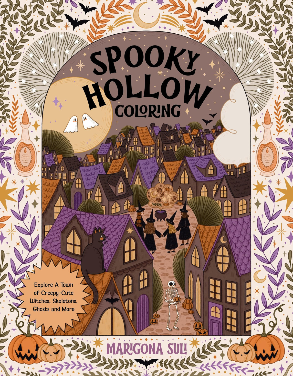Page Street Publishing Co. Spooky Hollow Coloring Book - Fantasy & Science Fiction Coloring Book for Adults | 80 Pages | Paperback