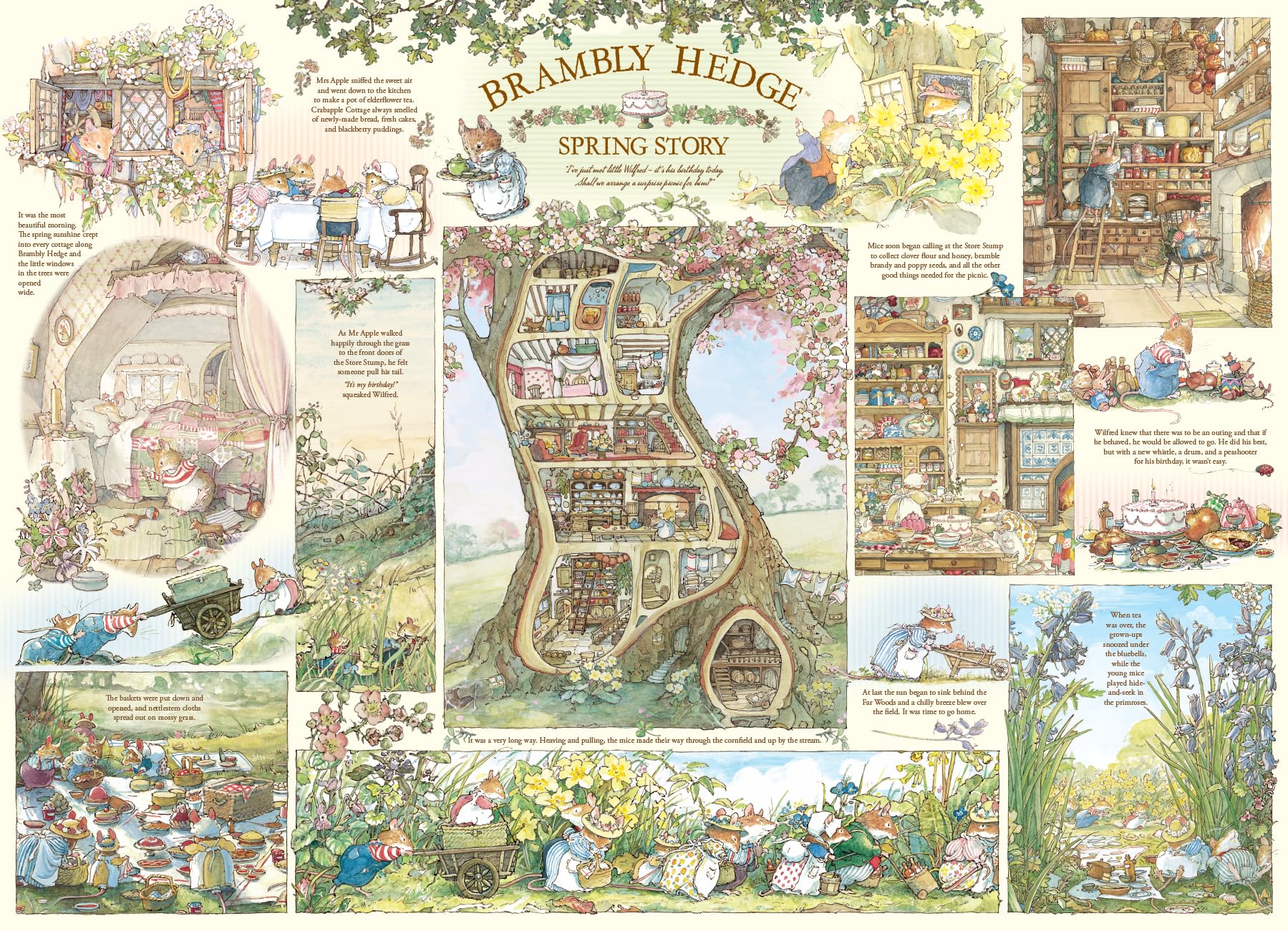 Cobble Hill 1000 Piece Jigsaw Puzzle - Brambly Hedge Spring Story 1