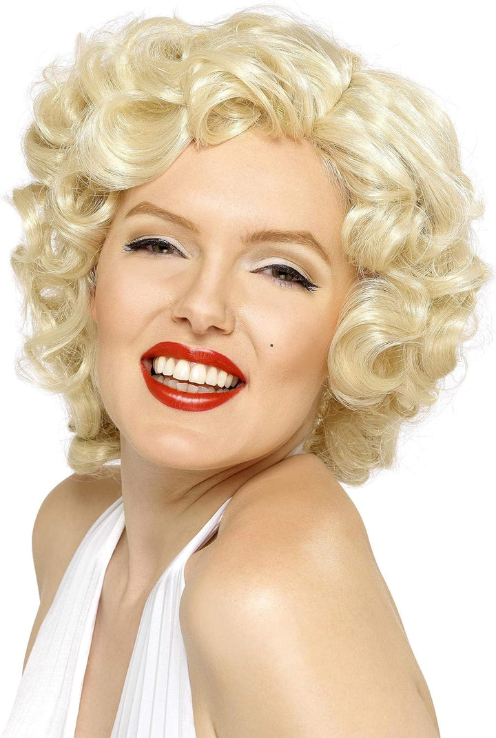 Smiffys Marilyn Monroe Short Blonde Curled Wig (42207)