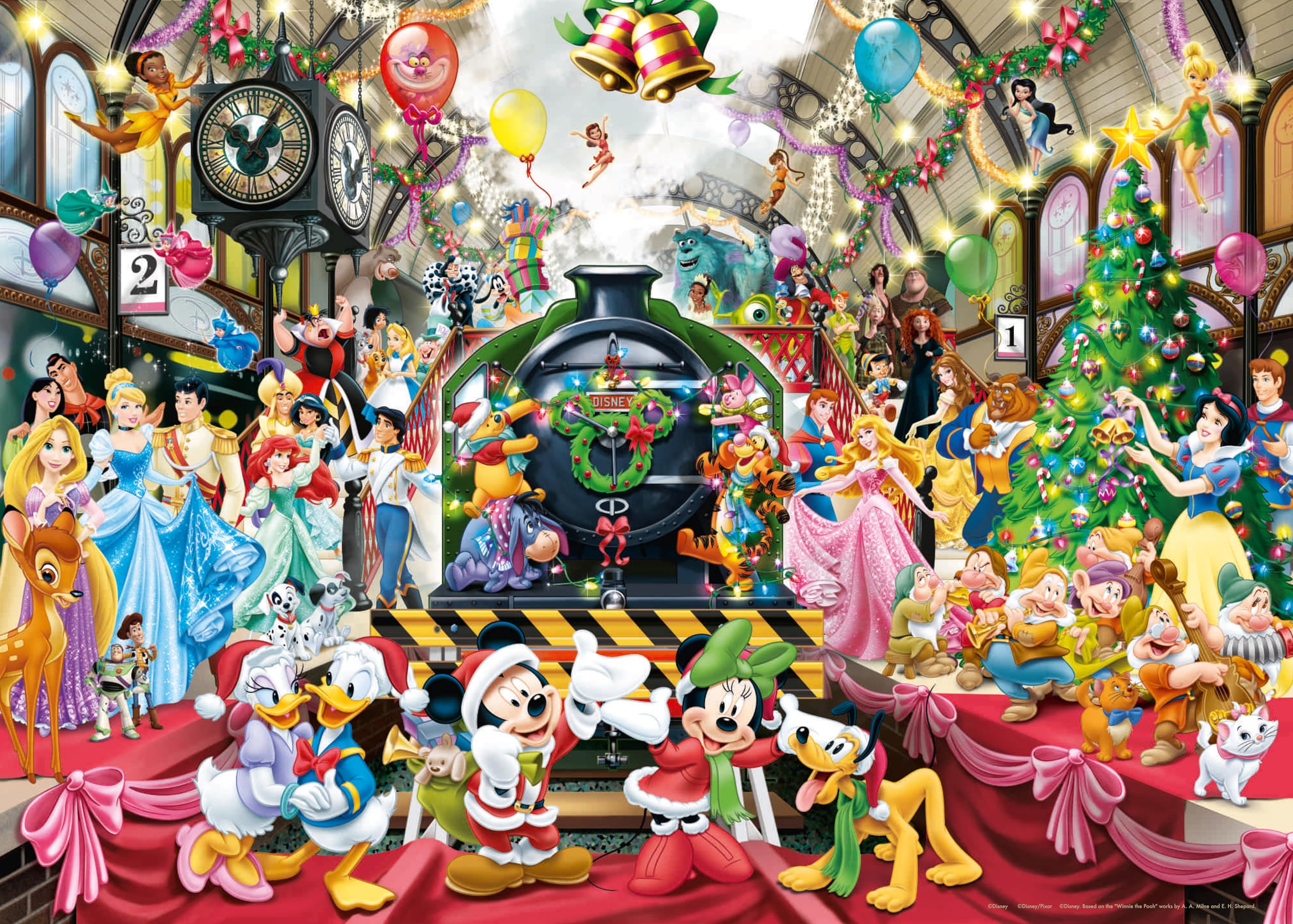 Ravensburger Disney All Aboard for Christmas 1000-Piece Jigsaw Puzzle 1