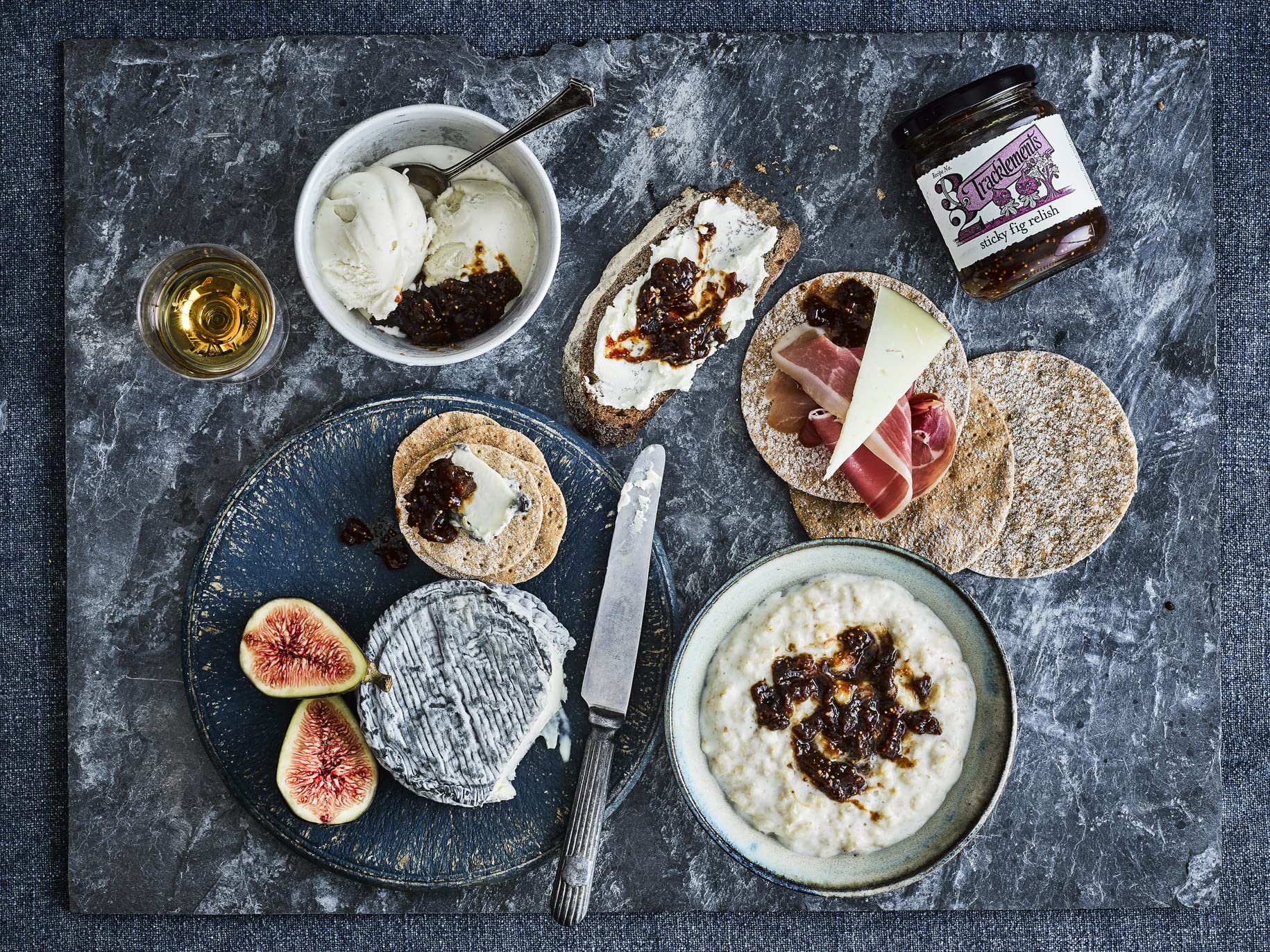 Tracklements Sticky Fig Relish - Tangy & Sweet Condiment for Soft Cheeses | 420g (Pack of 2) 3