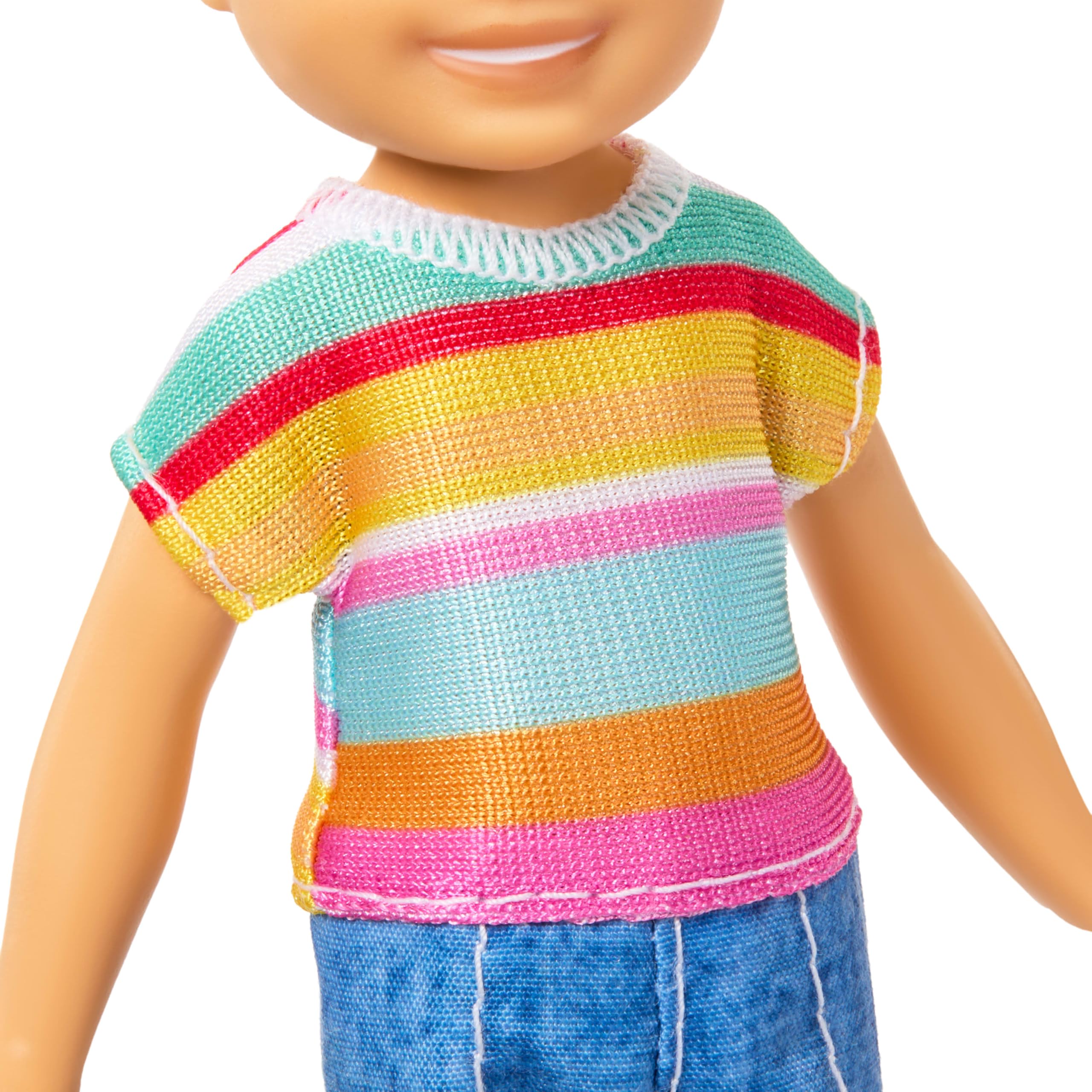 Barbie Club Chelsea Koji 6-Inch Boy Doll with Brunette Hair & Colorful Outfit - Ages 3+ 9