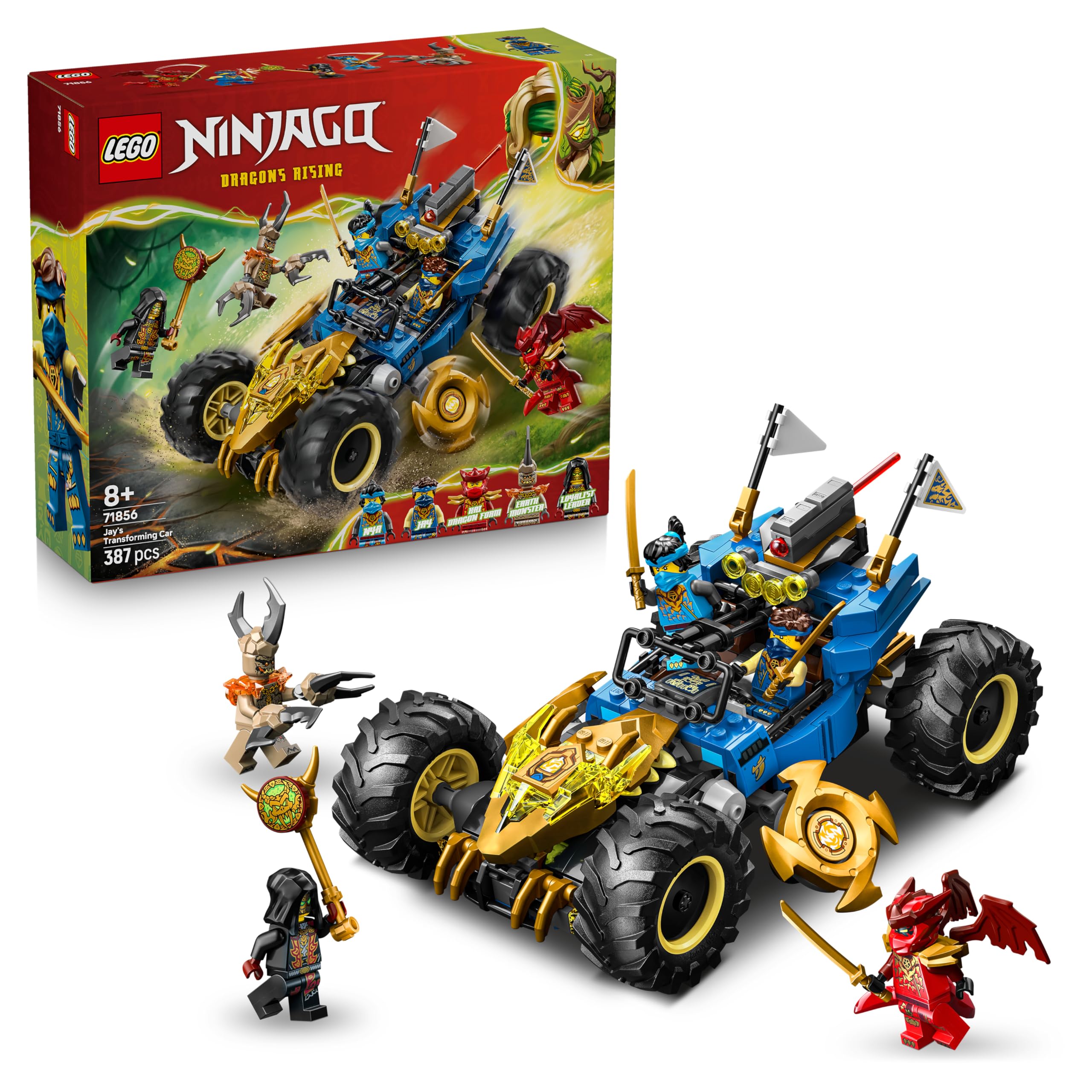 LEGO Ninjago 71856 Jay’s Transformation Speedster 2-in-1 Building Set for Ages 8+ 1