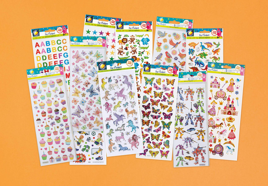 Craft Planet Alice in Wonderland Stickers - Assorted Fun Craft Stickers for Kids