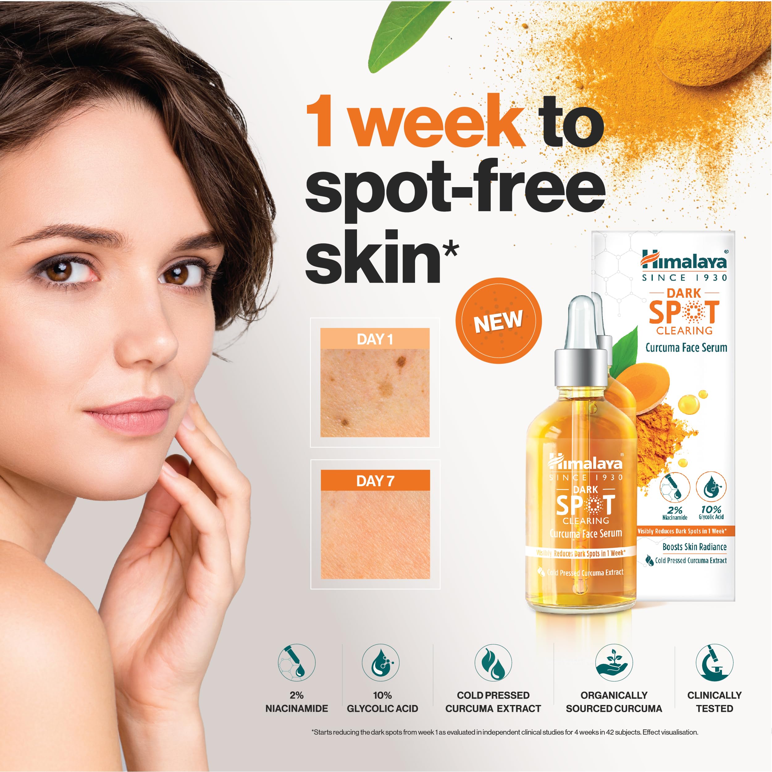 Himalaya Dark Spot Clearing Curcuma Face Serum - Visibly Reduces Dark Spots in 1 Week | 30ml | Unisex Adult 4