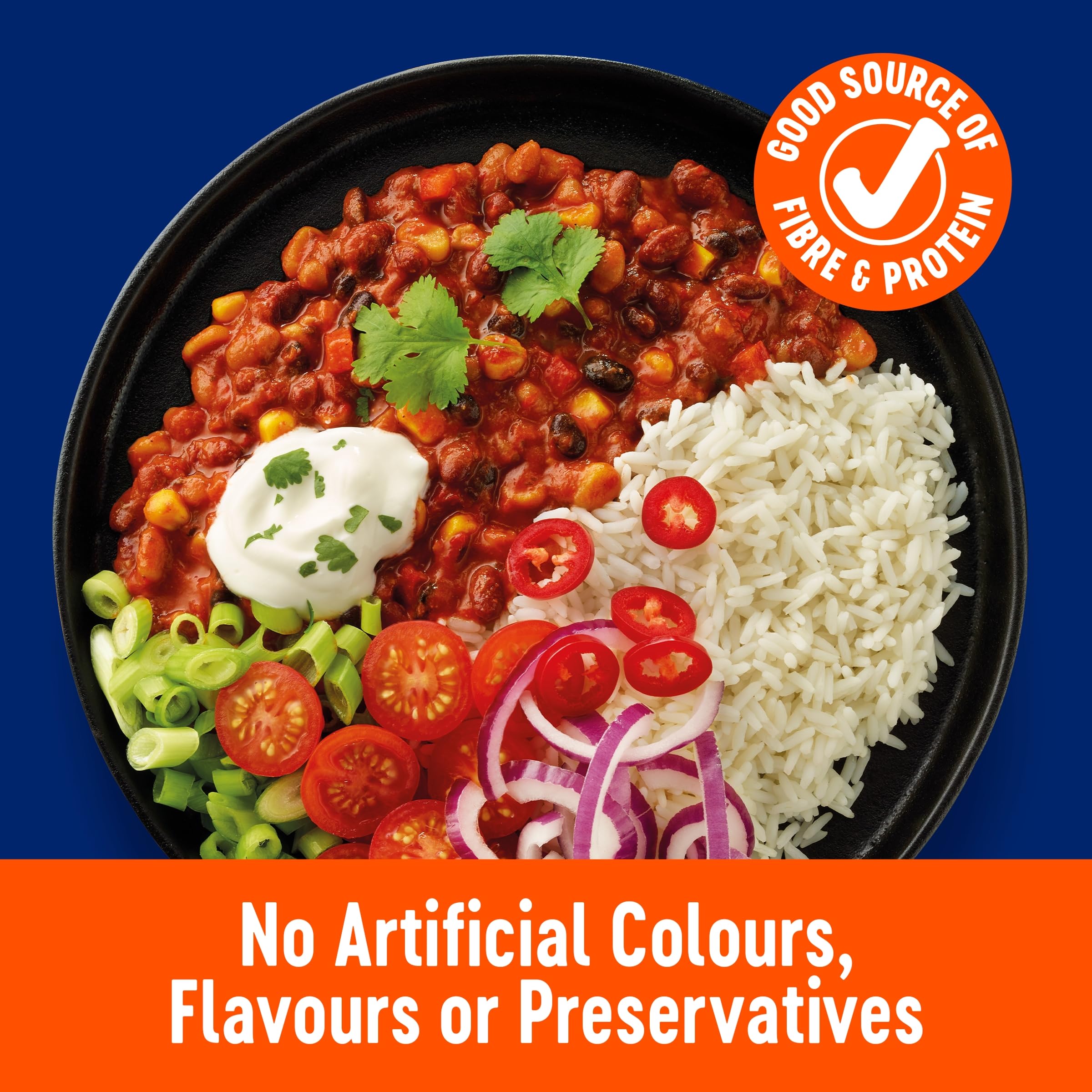 Ben's Original Plant Powered Chilli non Carne Pouch 285g 2