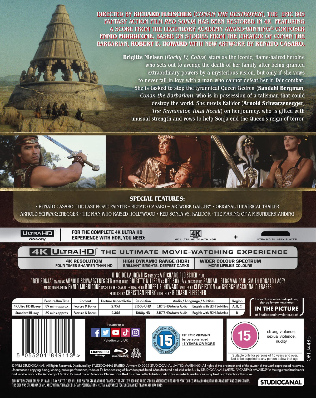 Red Sonja [4K UHD Blu-ray]