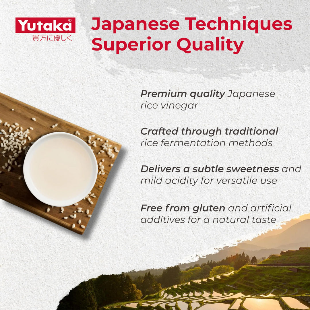 Yutaka Japanese Rice Vinegar - Gluten Free 1 Litre