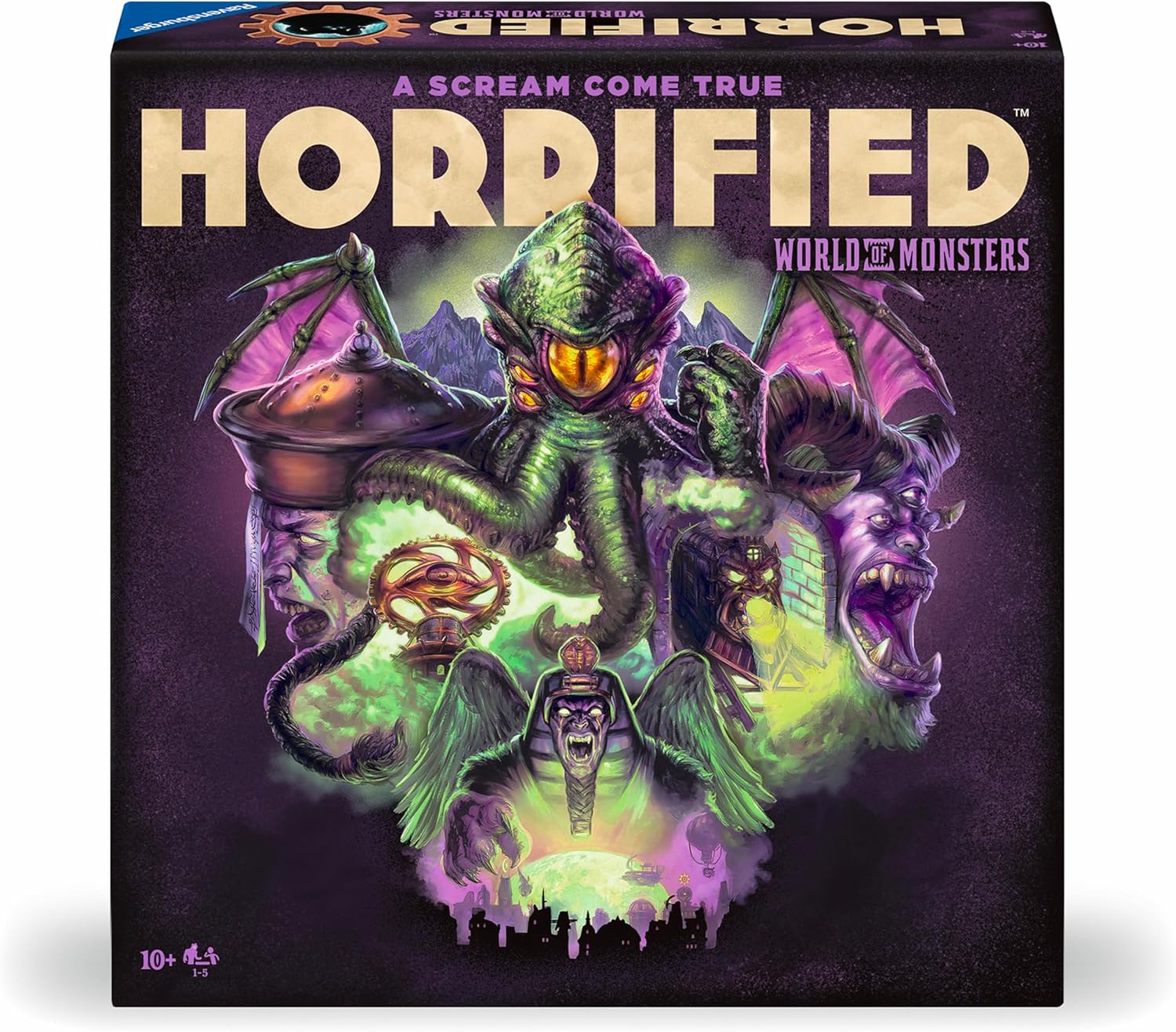 Ravensburger Horrified: World of Monsters Immersive Strategy Board Game 1