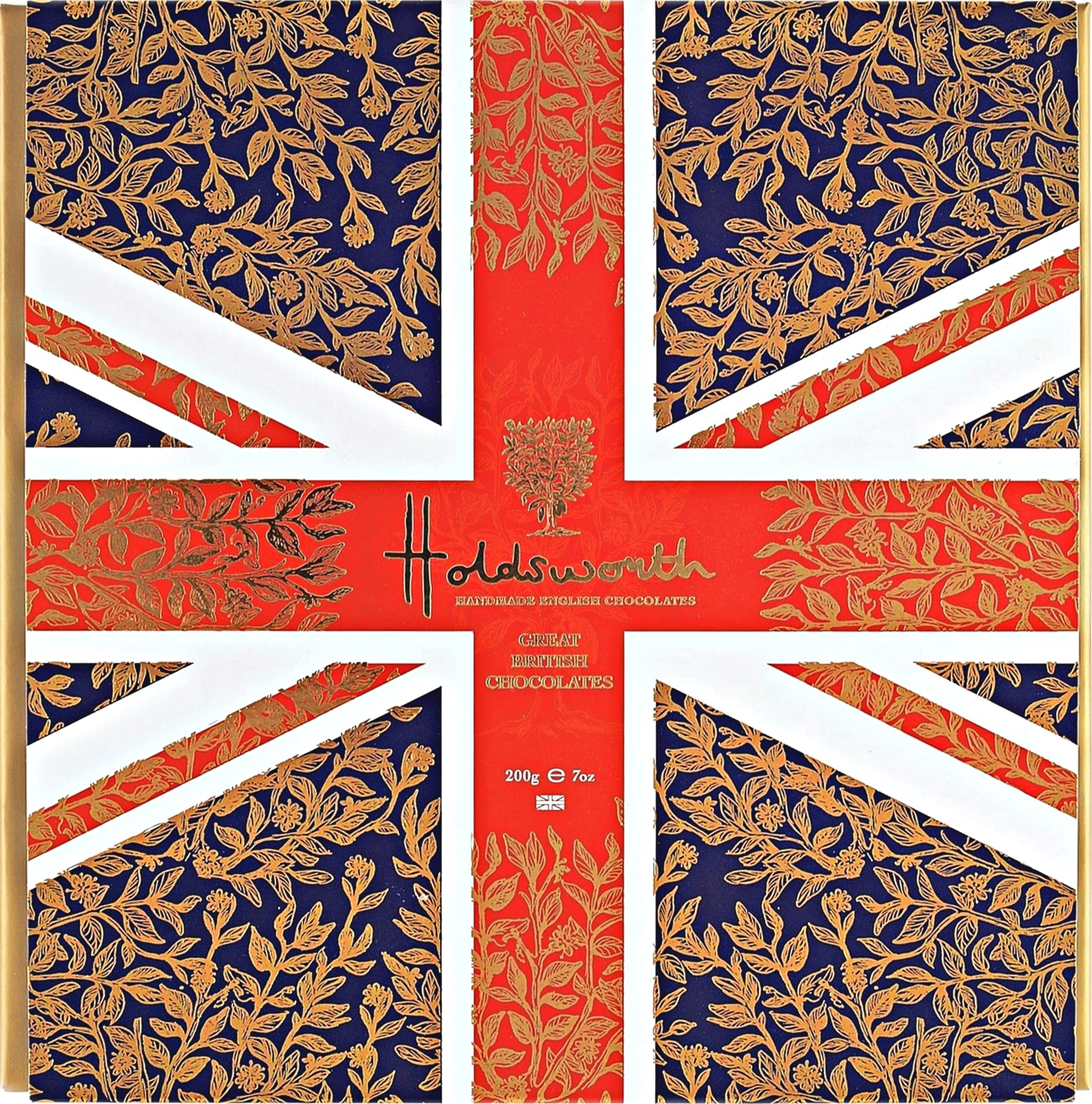 Holdsworth Handmade English Chocolates Occasions Collection - Union Jack Truffle Assortment | 16 Pieces | 200g