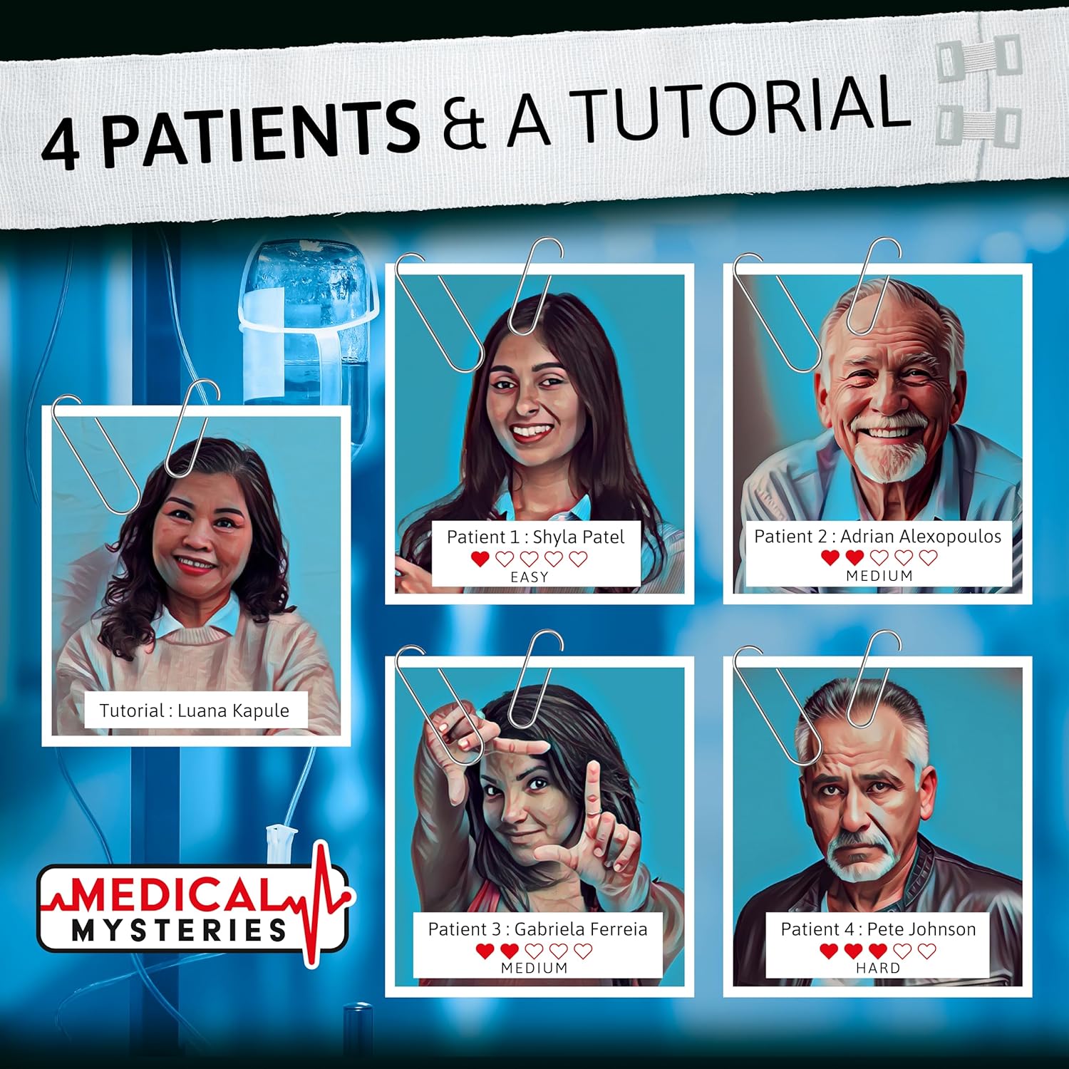 Fat Brain Toys Medical Mysteries Board Game - Cooperative Strategy Game for Adults & Teens 4