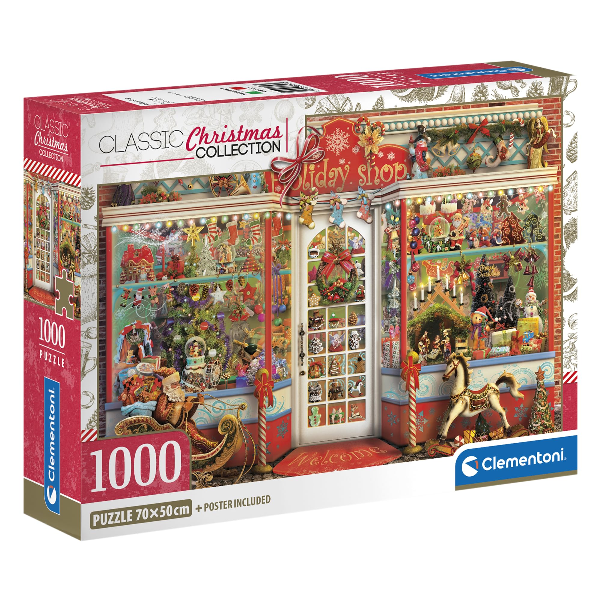 Clementoni 1000-Piece Jigsaw Puzzle - Holiday Shop, Adult Puzzle 70x50 cm 1