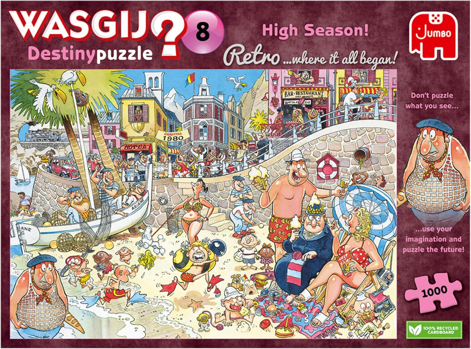 Wasgij Retro Destiny 8 High Season - 1000 Piece Jigsaw Puzzle 1