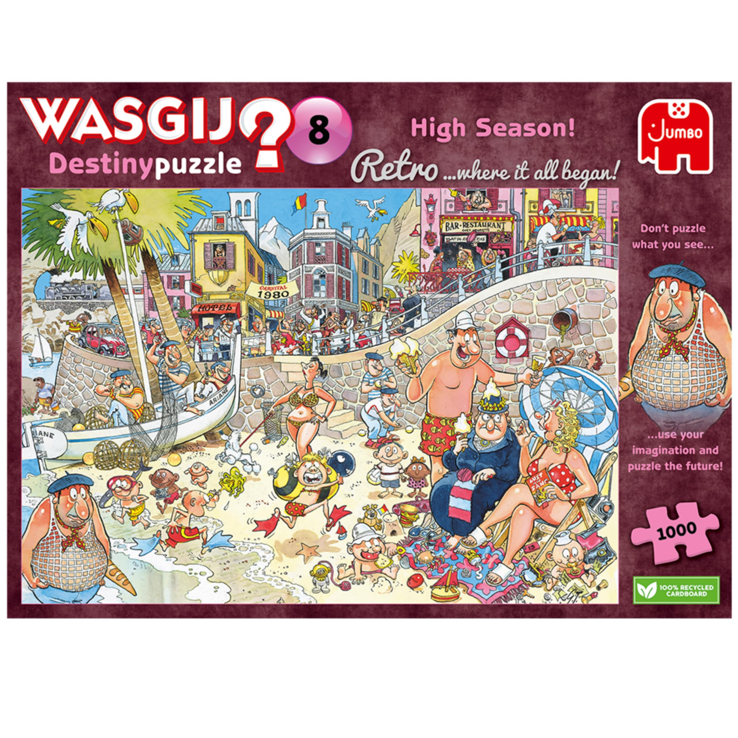 Wasgij Retro Destiny 8 High Season Jigsaw Puzzle - 1000 Pieces | Adult Brainteaser