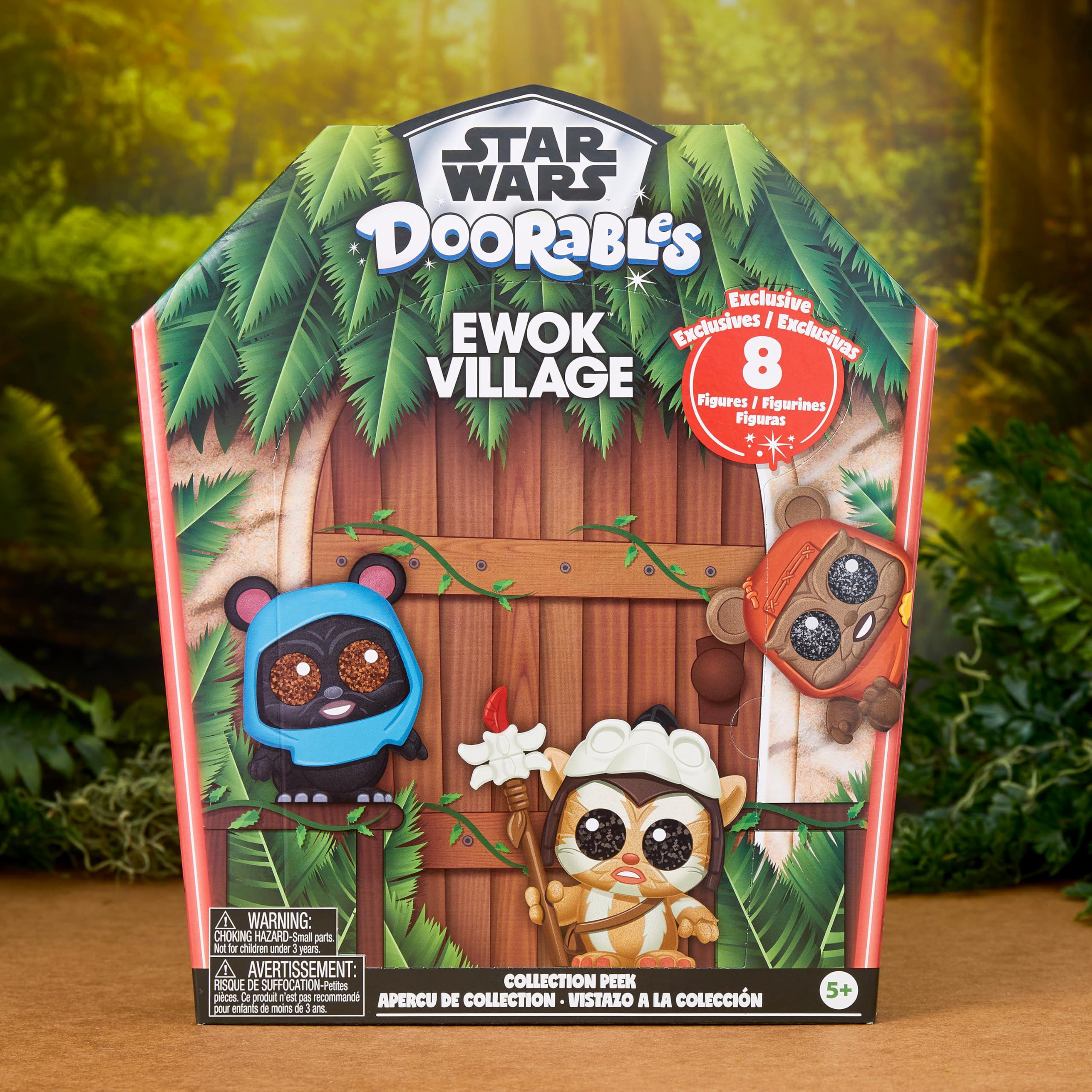 STAR WARS Doorables Ewok Village Collector Peek Mini Figures Set 6