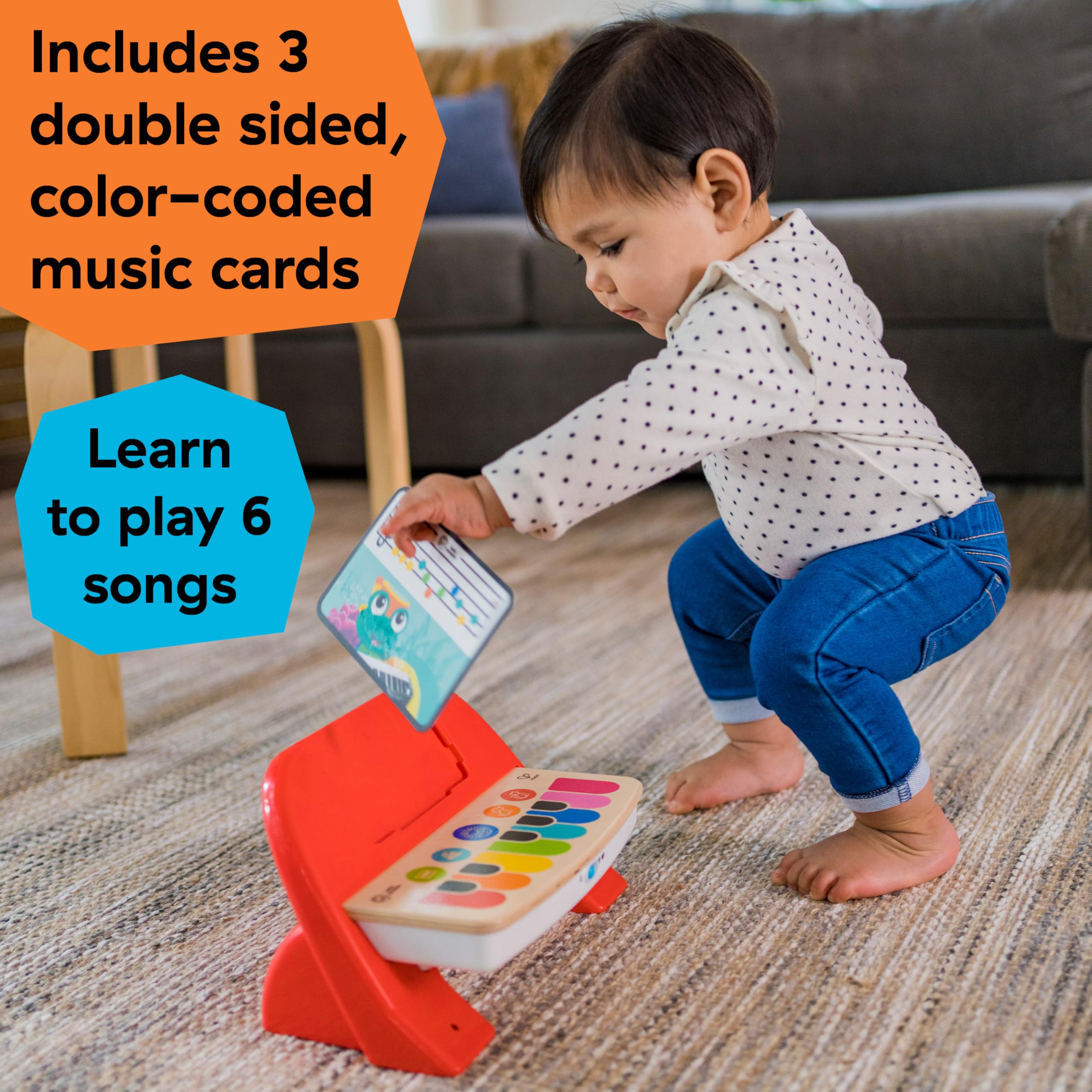 Baby Einstein Cal's First Melodies Magic Touch Piano - Wooden Musical Toy with 6 Melodies | Ages 6-36 Months 5