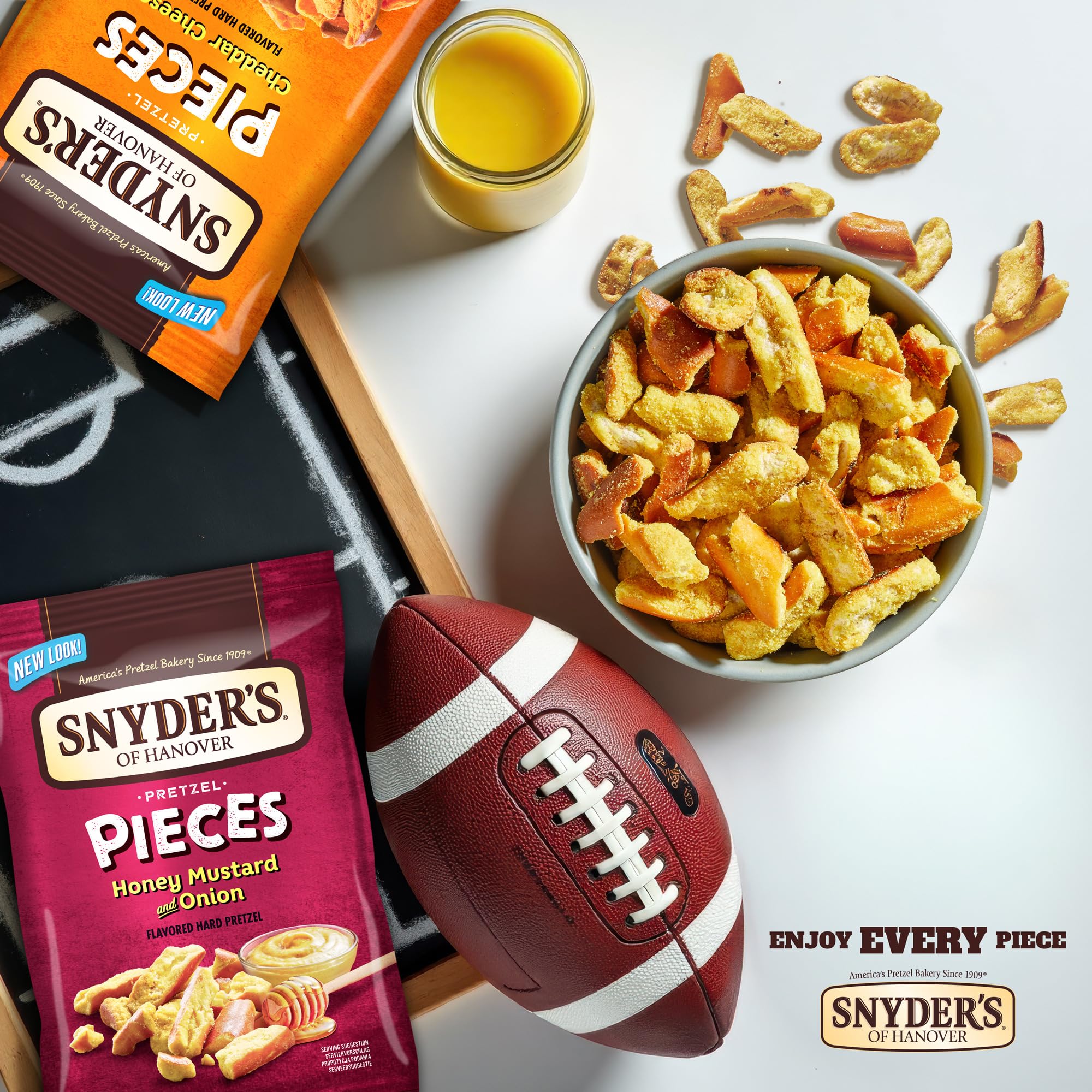 Snyder's of Hanover Pretzel Pieces Cheddar Cheese Snack | 10 x 110g Multipack 4