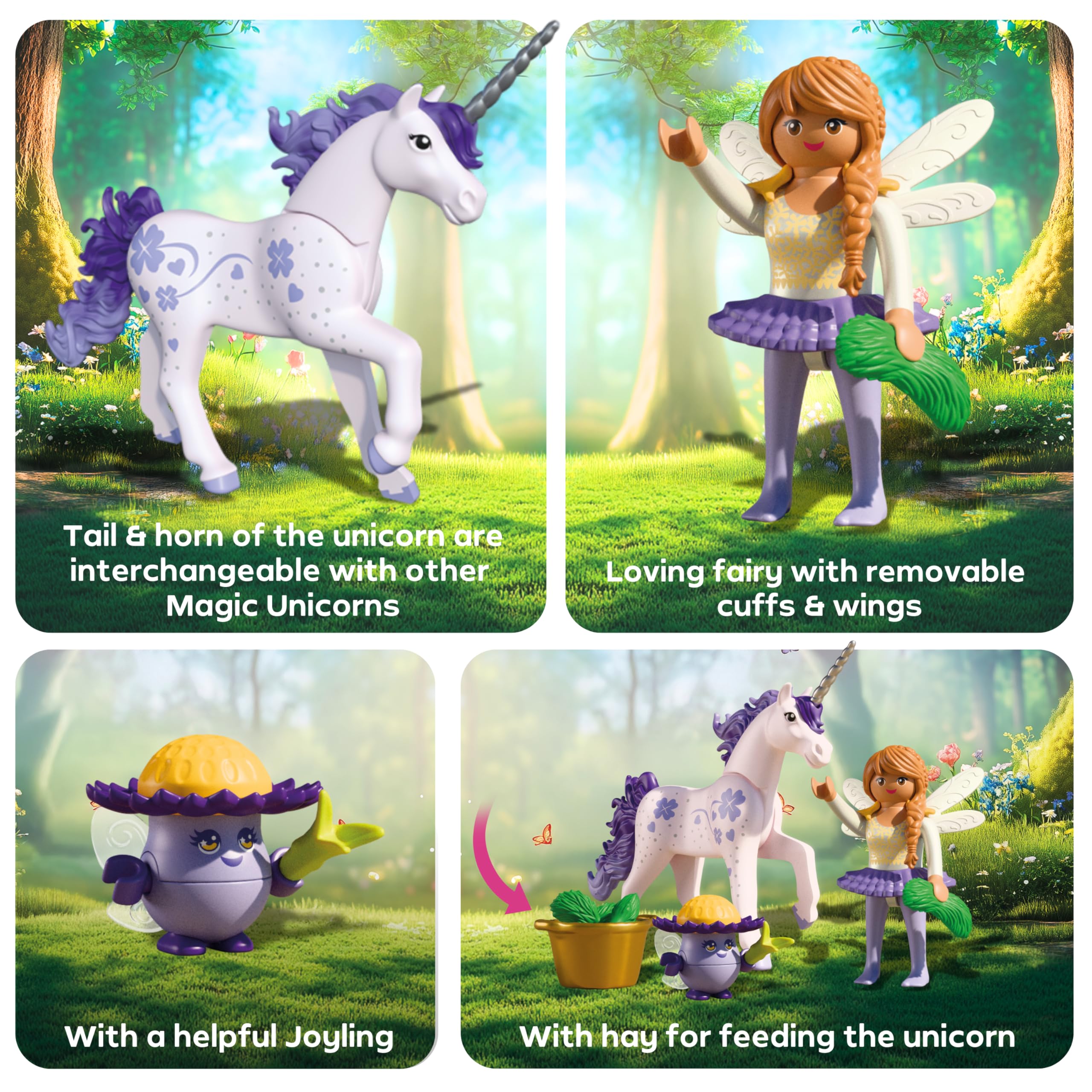 Playmobil Lucky Lavender Unicorn with Fairy - Multicolor | Ages 4+ | 71843 4