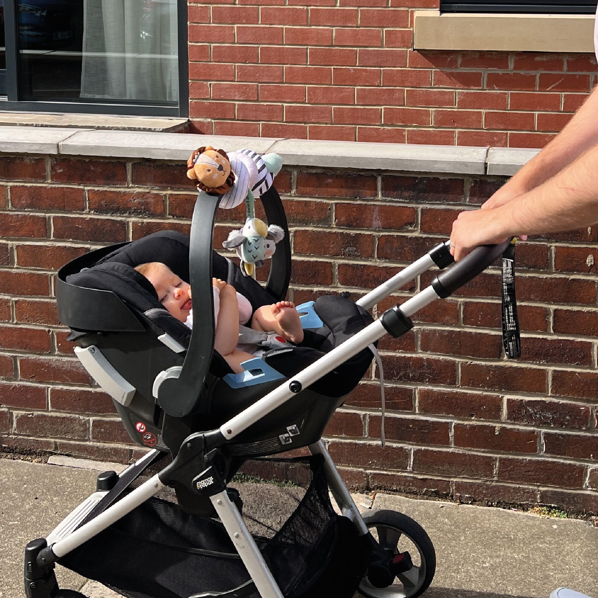 Nuby Animal Adventures Activity Spiral - Sensory Pram Toy for Babies 0-3 Years 4