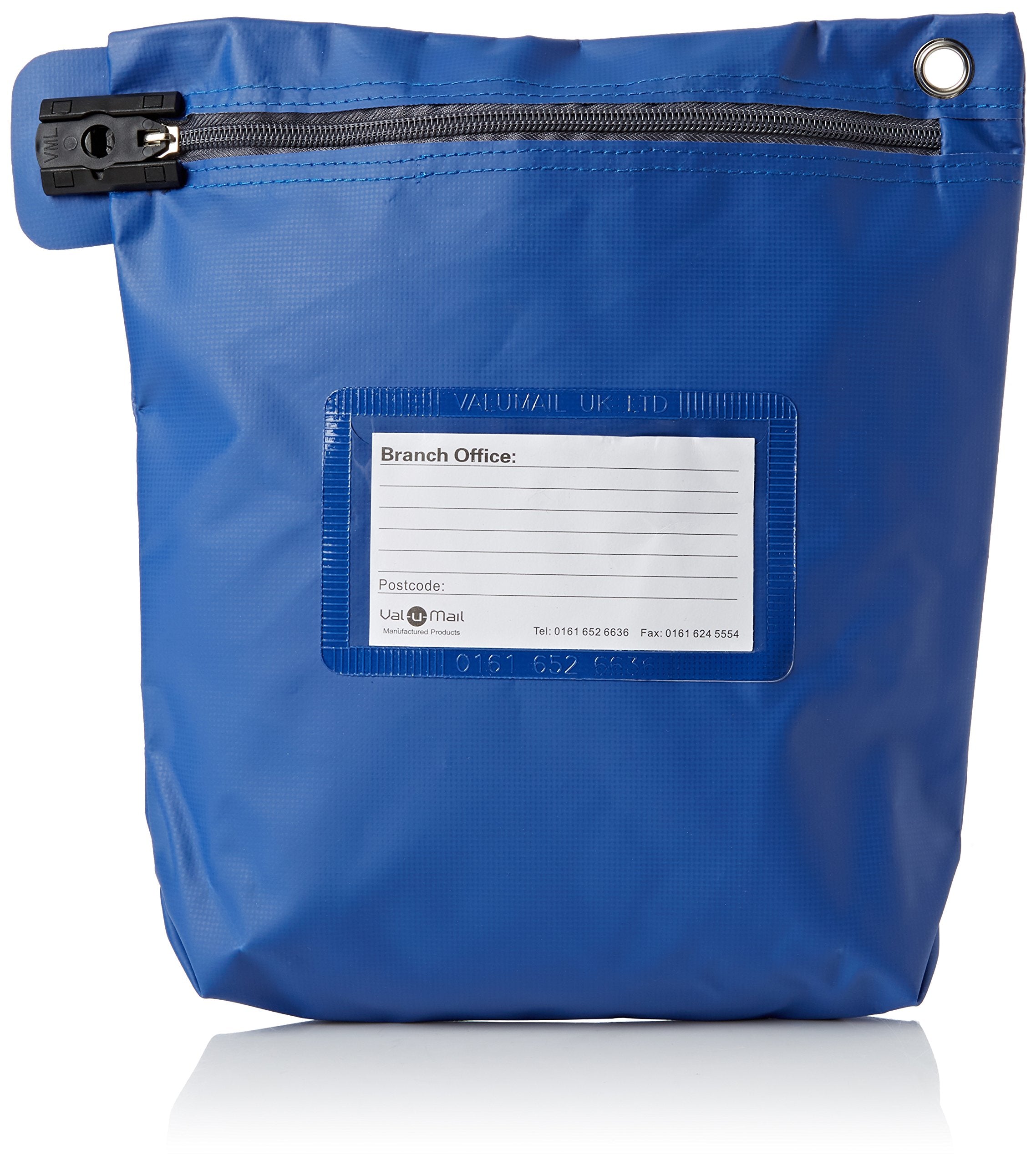 Go Secure High Security Mailing Pouch - Blue | Tamper-Evident Zip Closure | PVC 1