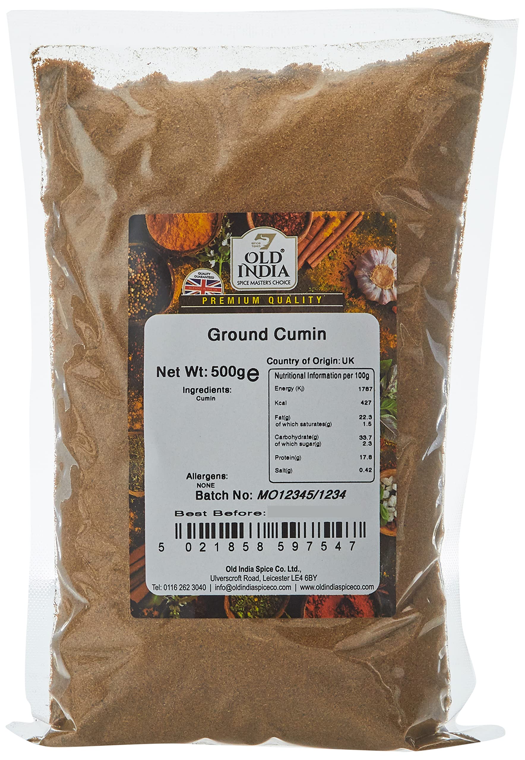 Old India Ground Cumin Powder - 100% Natural | 500g Pack 1
