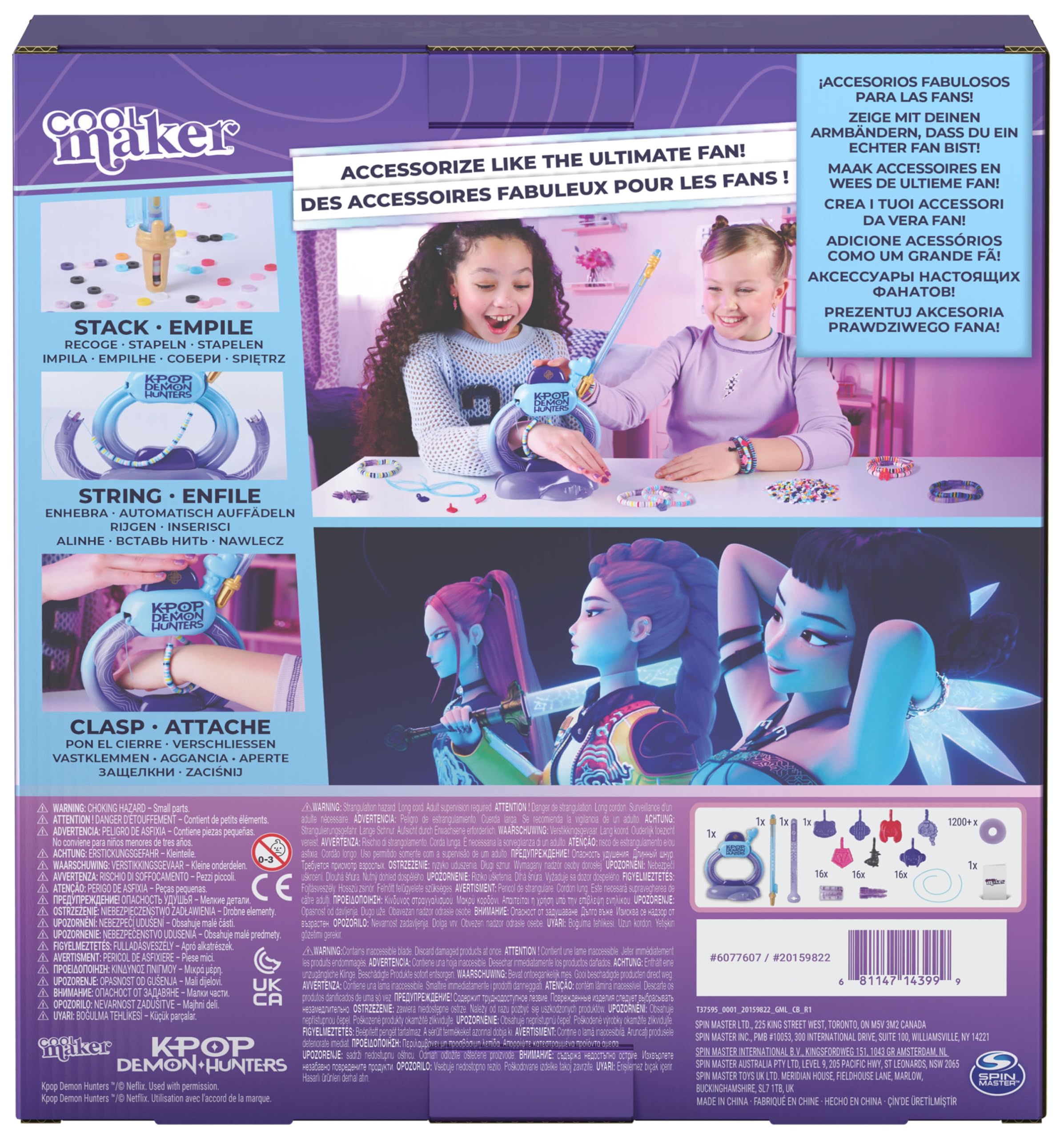 Cool Maker Kpop Demon Hunters HUNTR/X Heishi Bracelet Making Kit - Ages 7+ 9