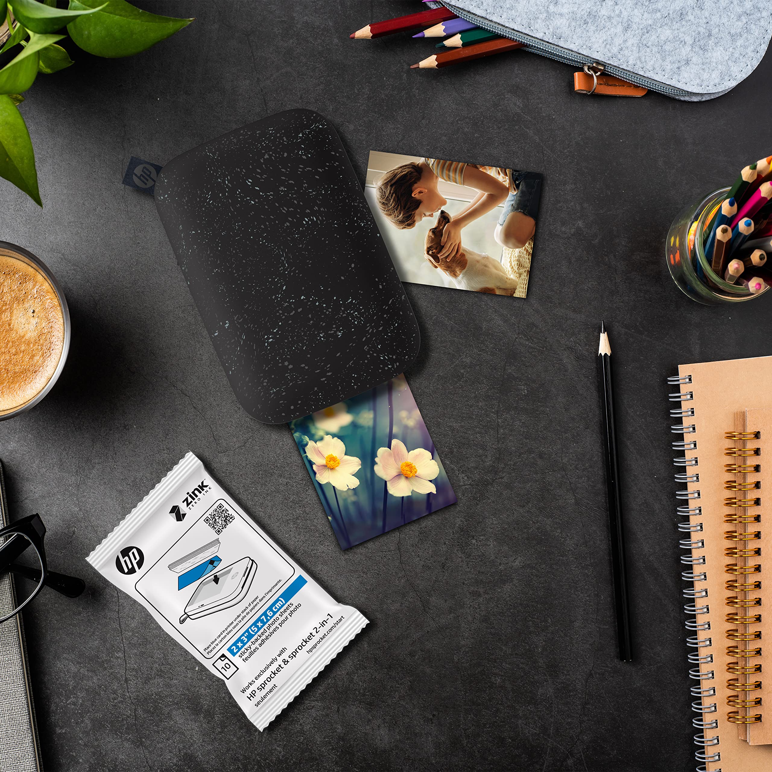 HP Sprocket 2x3 Premium Zink Sticky Back Photo Paper - 20 Sheets | Smudge & Water Resistant 4