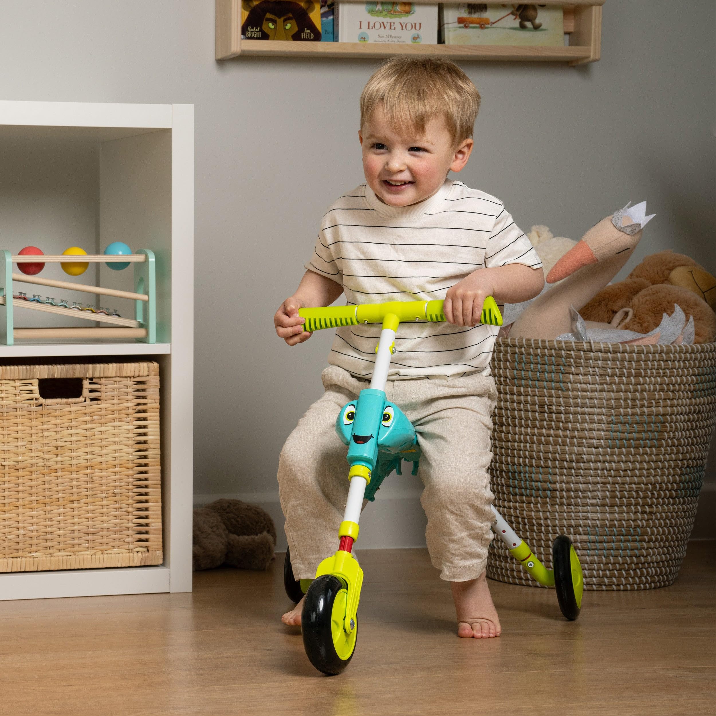 Scuttlebug 8555 XL Ride-On Trike - Green/Blue | Ages 2-4 | Adjustable Legs 7