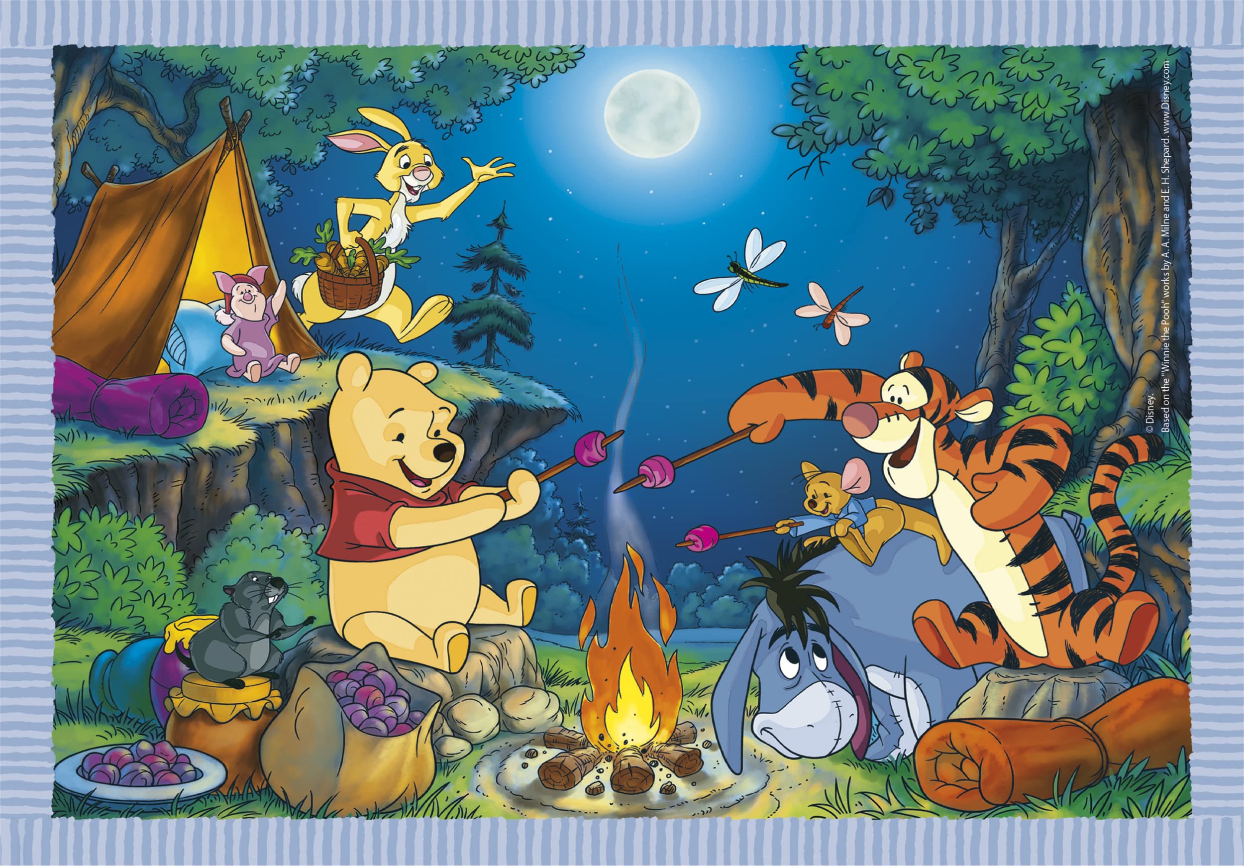 Clementoni Disney Winnie The Pooh 4-in-1 Jigsaw Puzzle Set - 12 to 24 Pieces for Toddlers 11