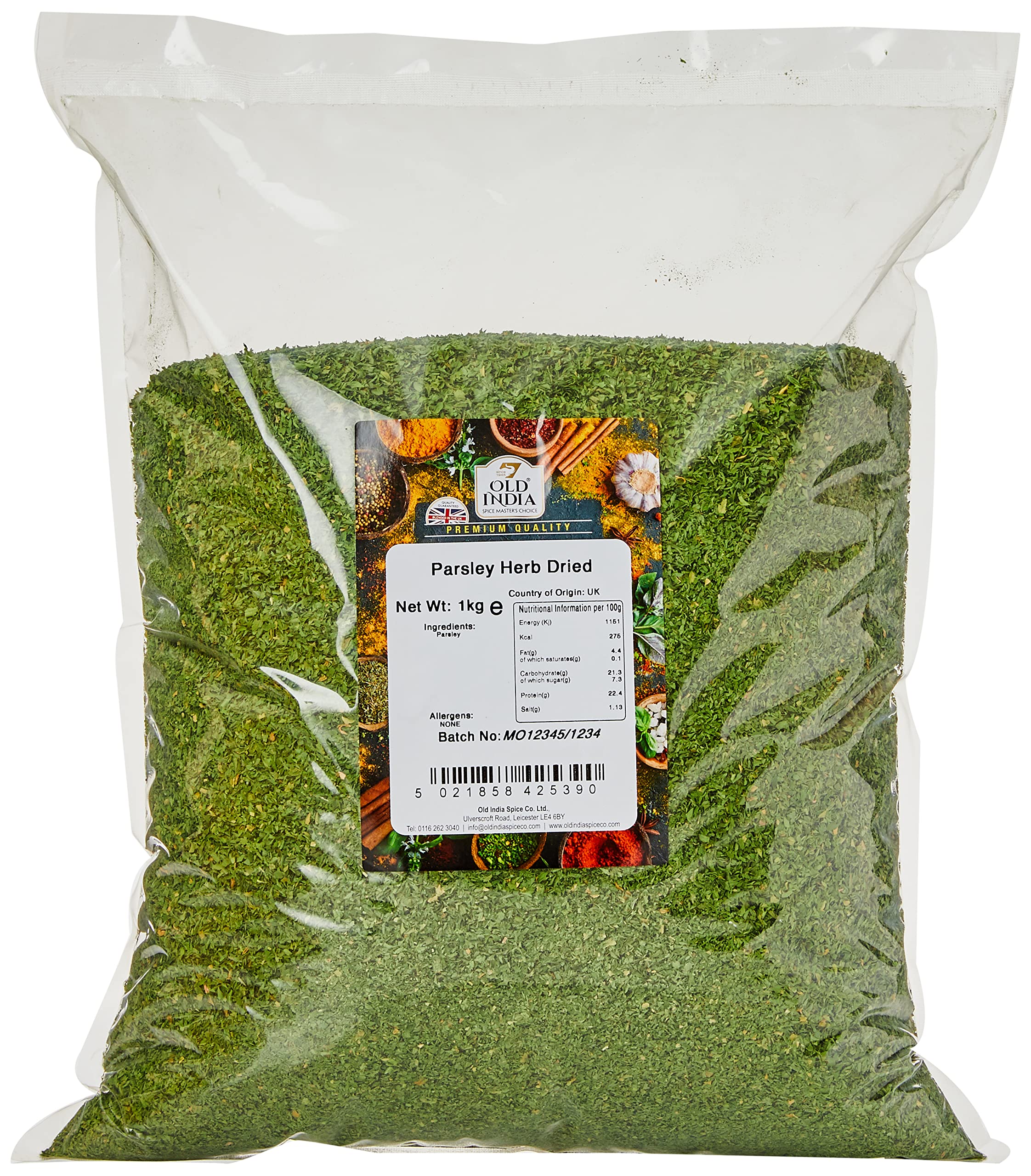 Old India Dried Parsley Herb - 1 Kg Natural & Additive Free Seasoning 1