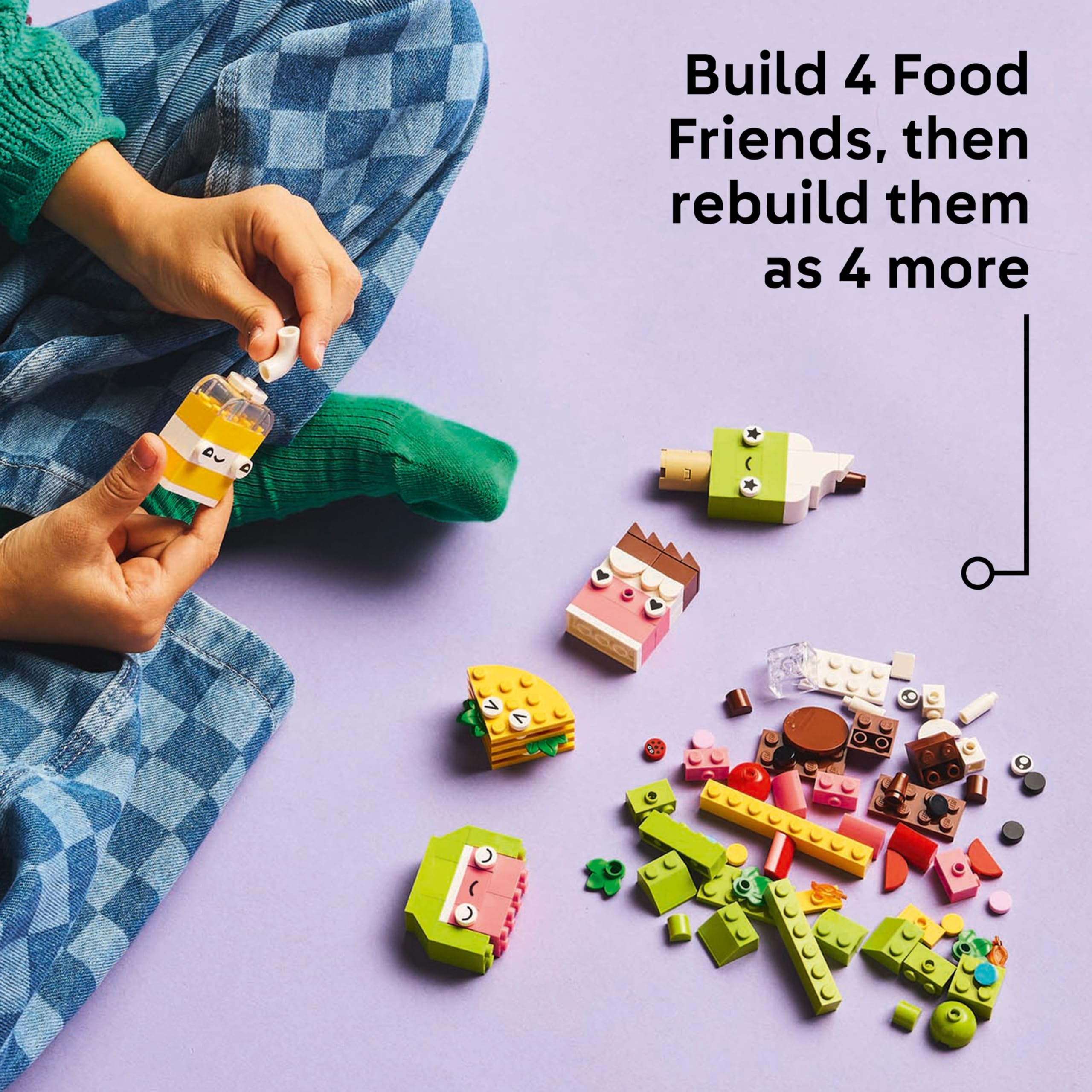 LEGO Classic Creative Food Friends Building Set 11039 | Ages 4+ | 150 Pieces 5