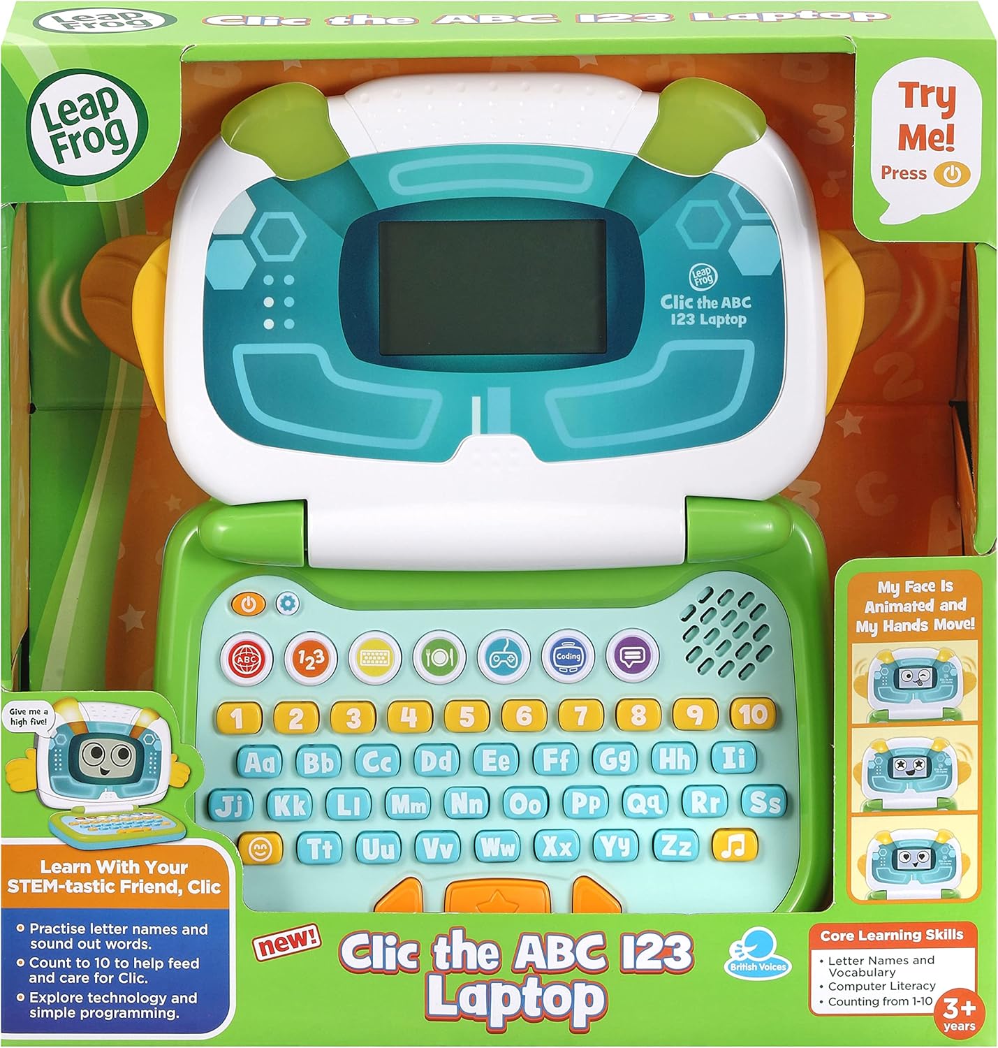 LeapFrog Clic the ABC 123 Laptop - Interactive Learning Laptop for Kids Ages 3-5 10
