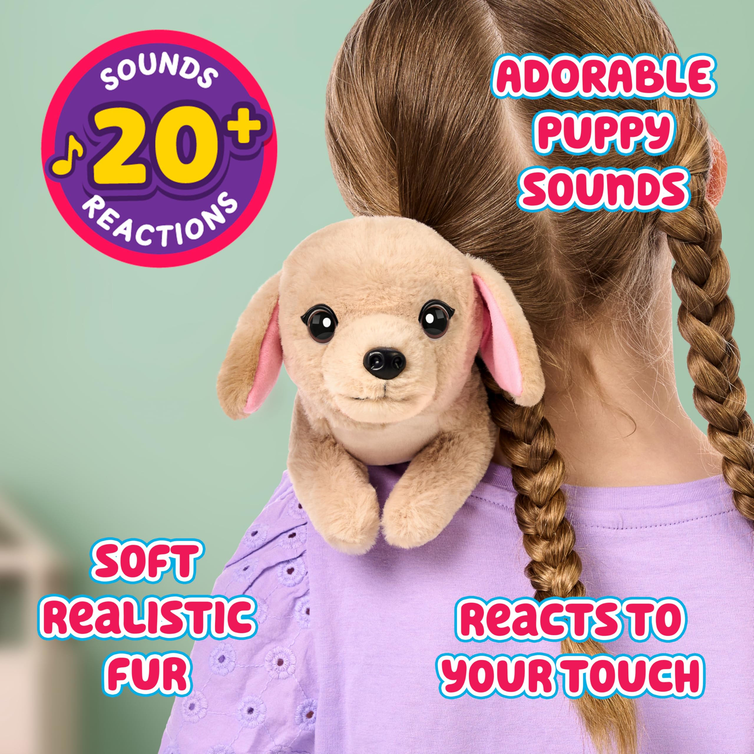 Little Live Pets My Really Real Puppy Minis - Buddy the Retriever Interactive Plush Toy | Mini Size 3