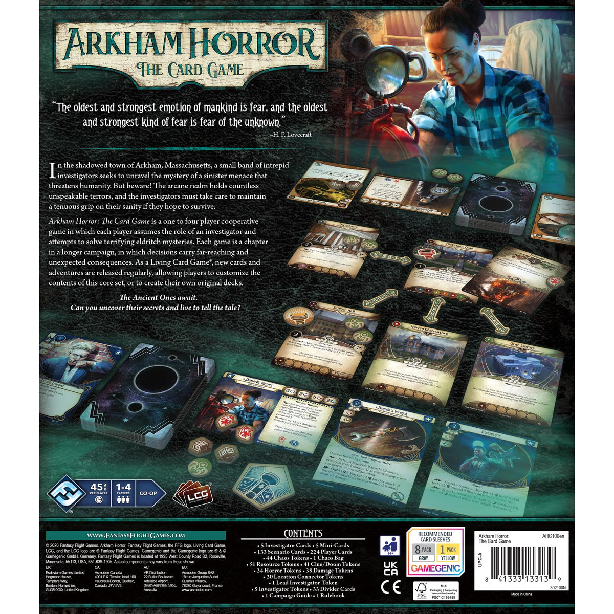 Asmodee | Arkham Horror: The Card Game - Chapter Two Core Set - 1-4 Players - Ages 14+