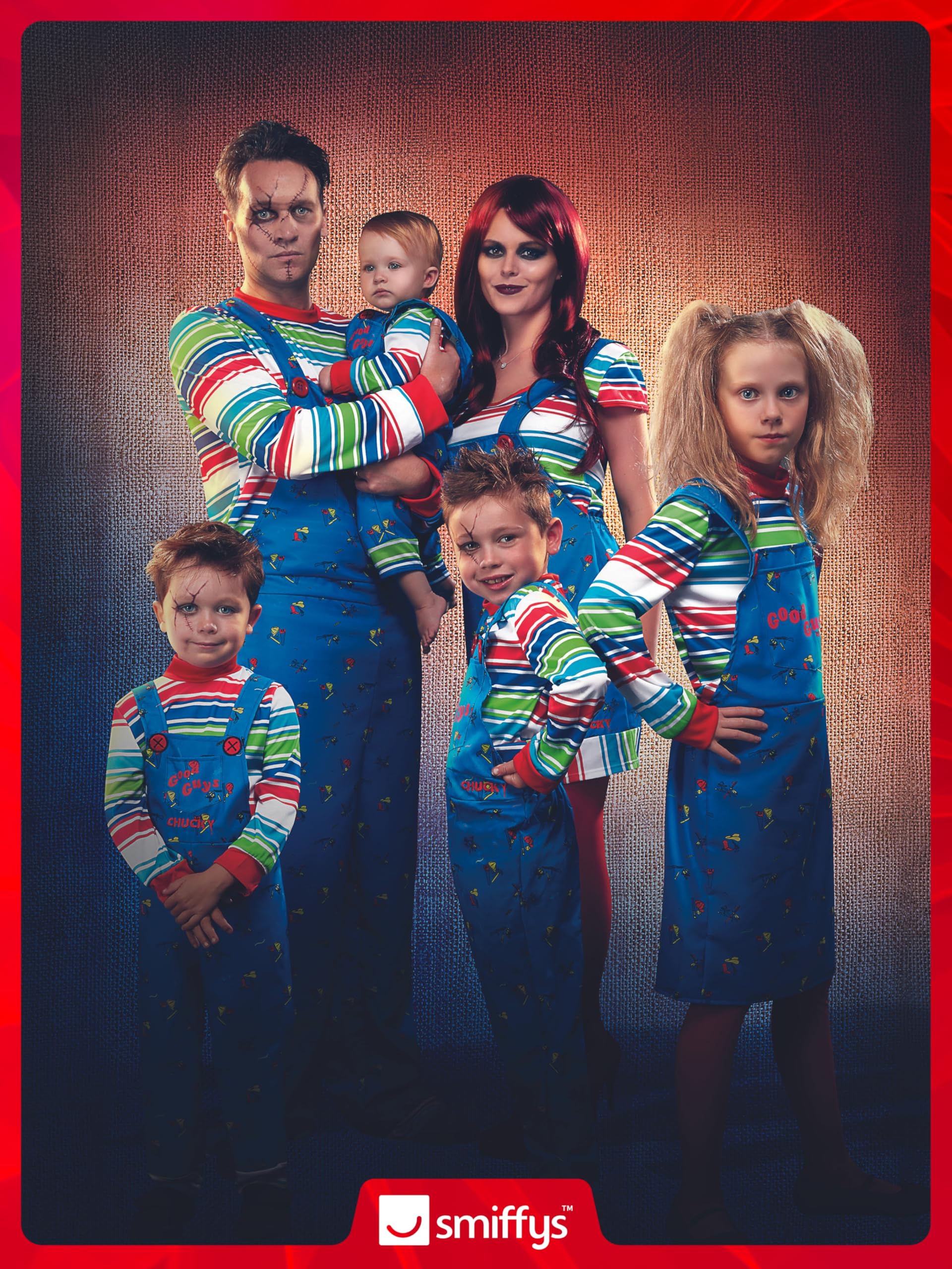 Smiffys Chucky Costume - Kids Unisex Halloween Fancy Dress 18