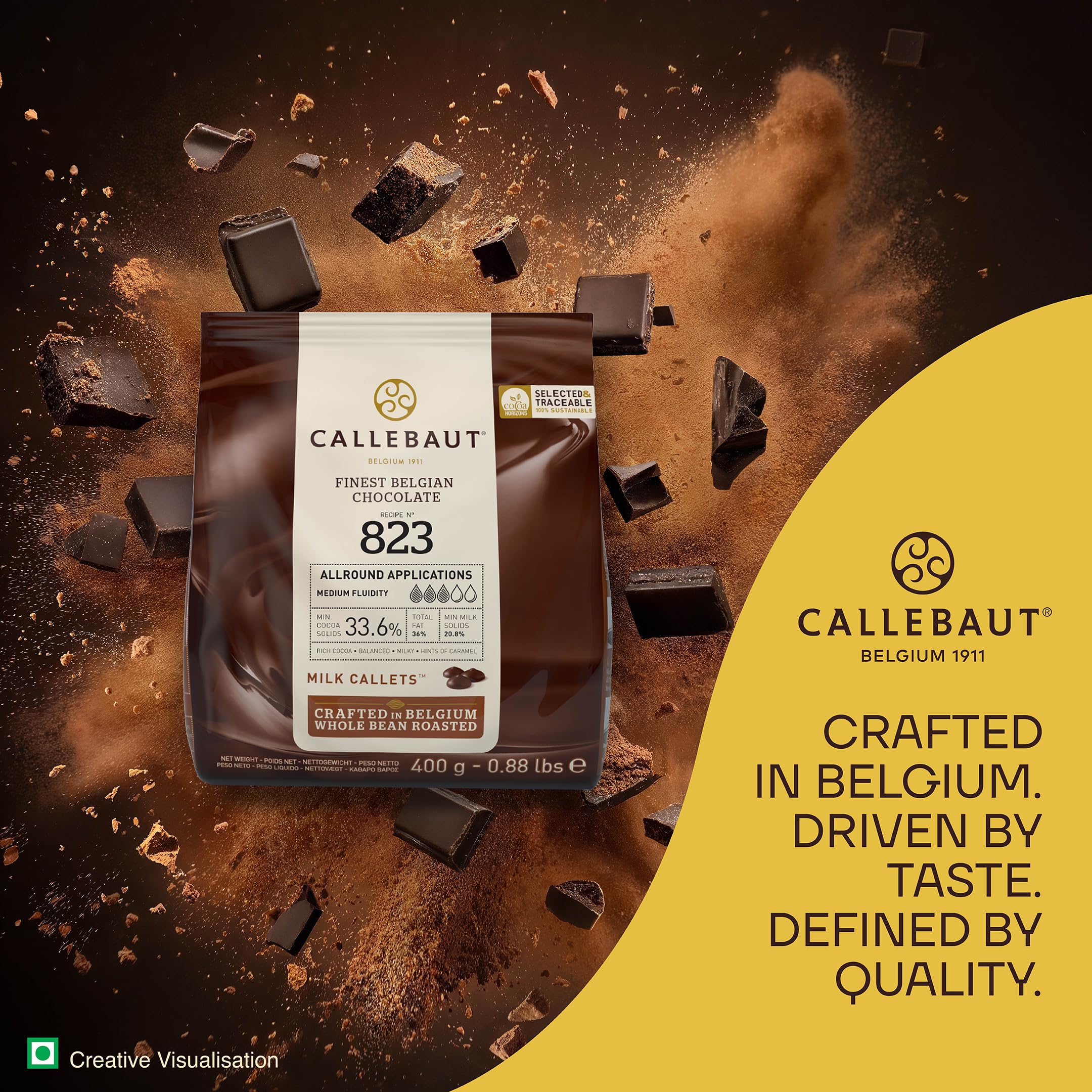 Callebaut Finest Belgian Milk Chocolate 823 Callets, 400 g 8