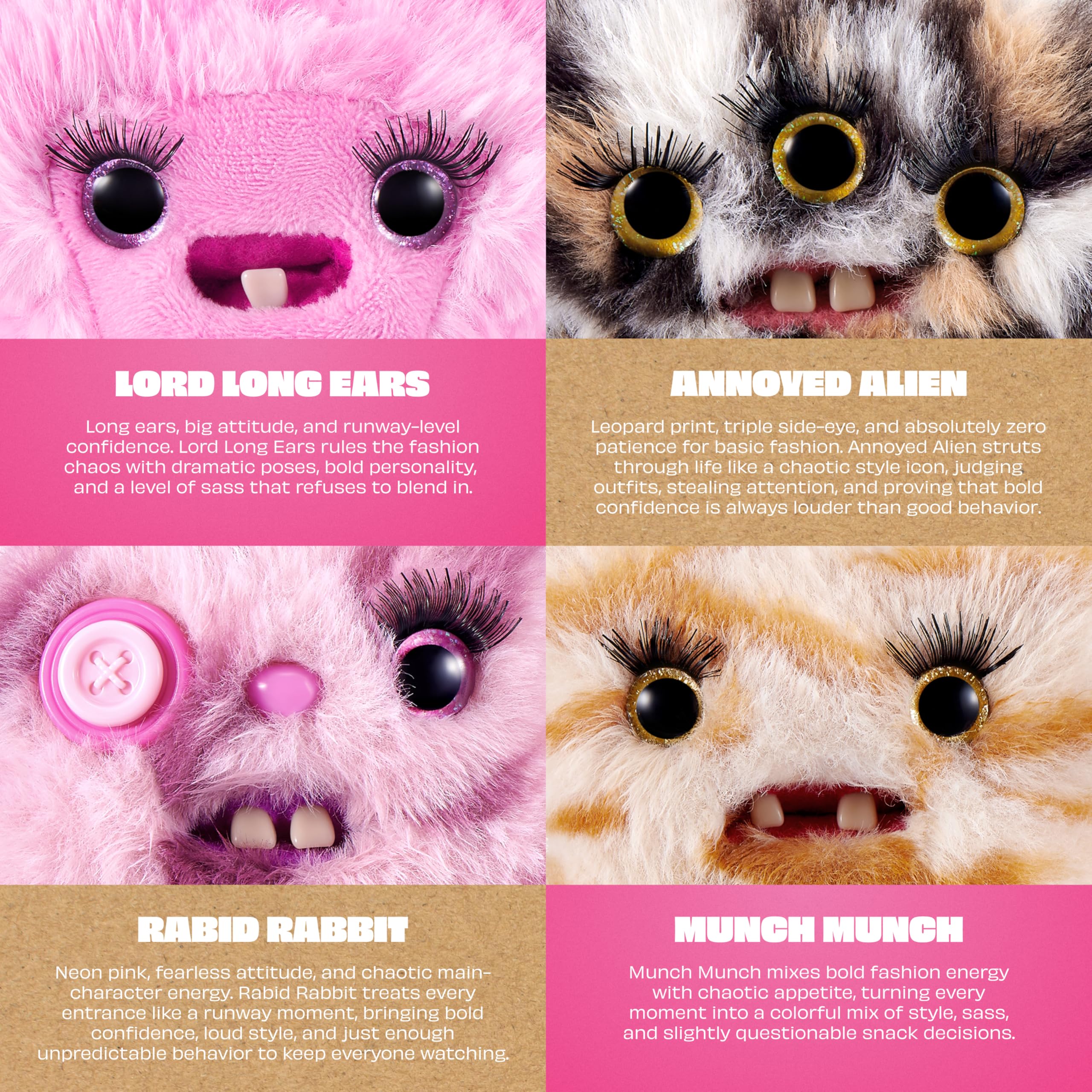 Fuggler Baby Baddies Soft Dolls - 5 Inch Collectible Plush (6 Pack) 3