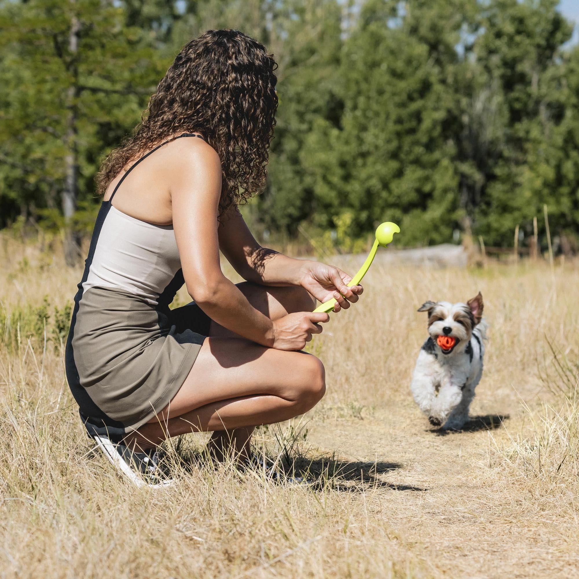 Chuckit! Sport Ball Launcher - 36cm Length | Ergonomic Rubber Grip | Includes Tennis Ball